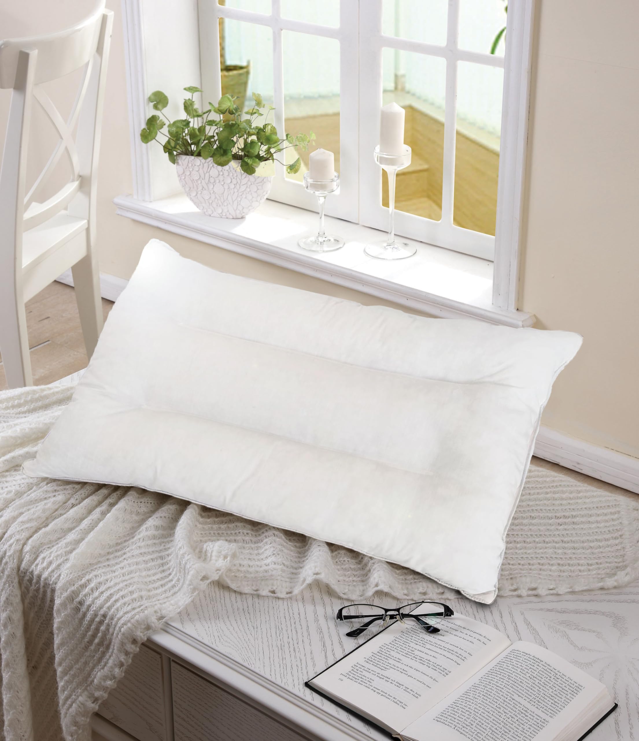 Bed Pillow for Sleeping - Pillows Standard Size-1piece-Hotel Quality Pillow with Soft Filling.