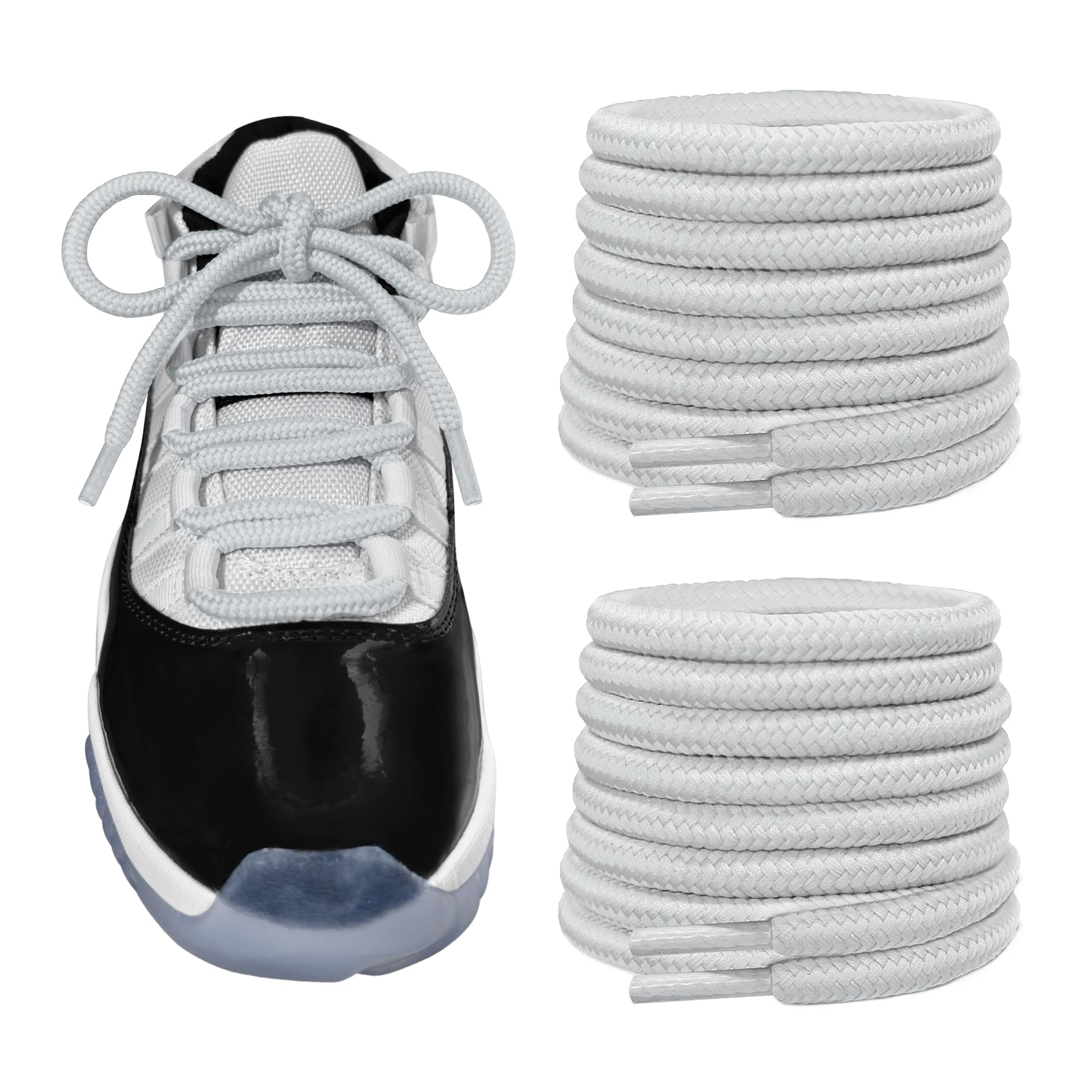 Round Rope Shoelaces for Air Jordan 11 Sneakers