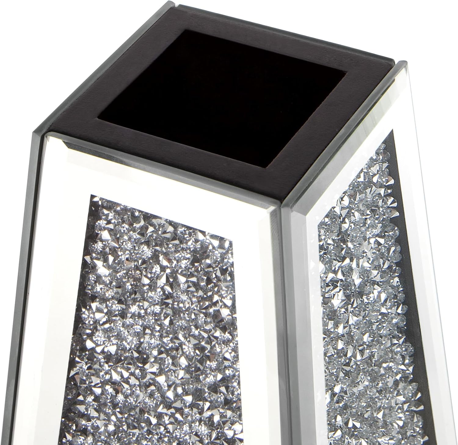 SHYFOY Crushed Diamond Mirrored Vases Set of 2, Silver Glass Flower Vases for Table Home Decor Crystal Vase for Dried Flowers Centerpieces - Can’t Hold Water - Image 9