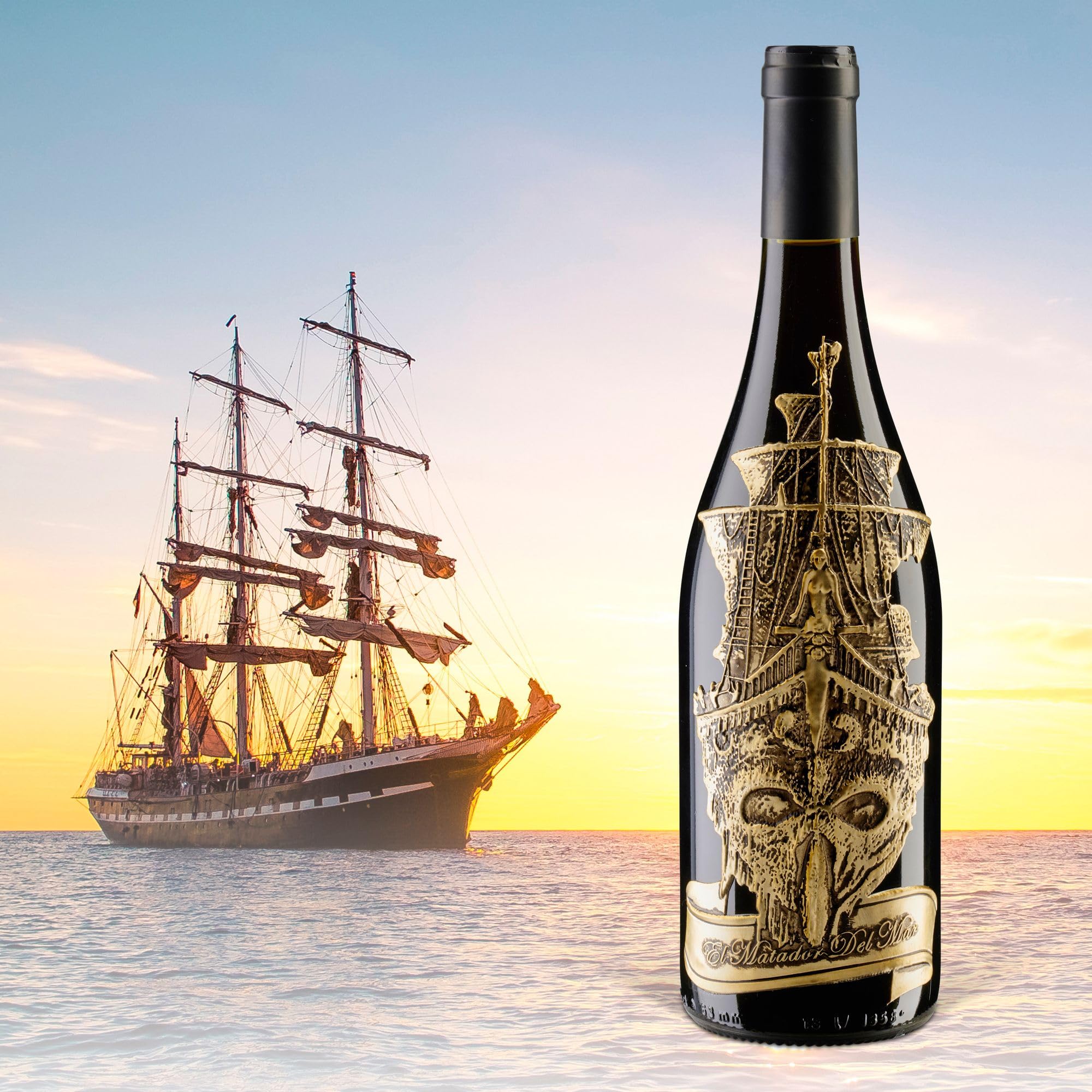 Prime Presents El Matador del Mar - Rotwein (0,75 l) in Geschenkbox - IGP Frankreich Syrah