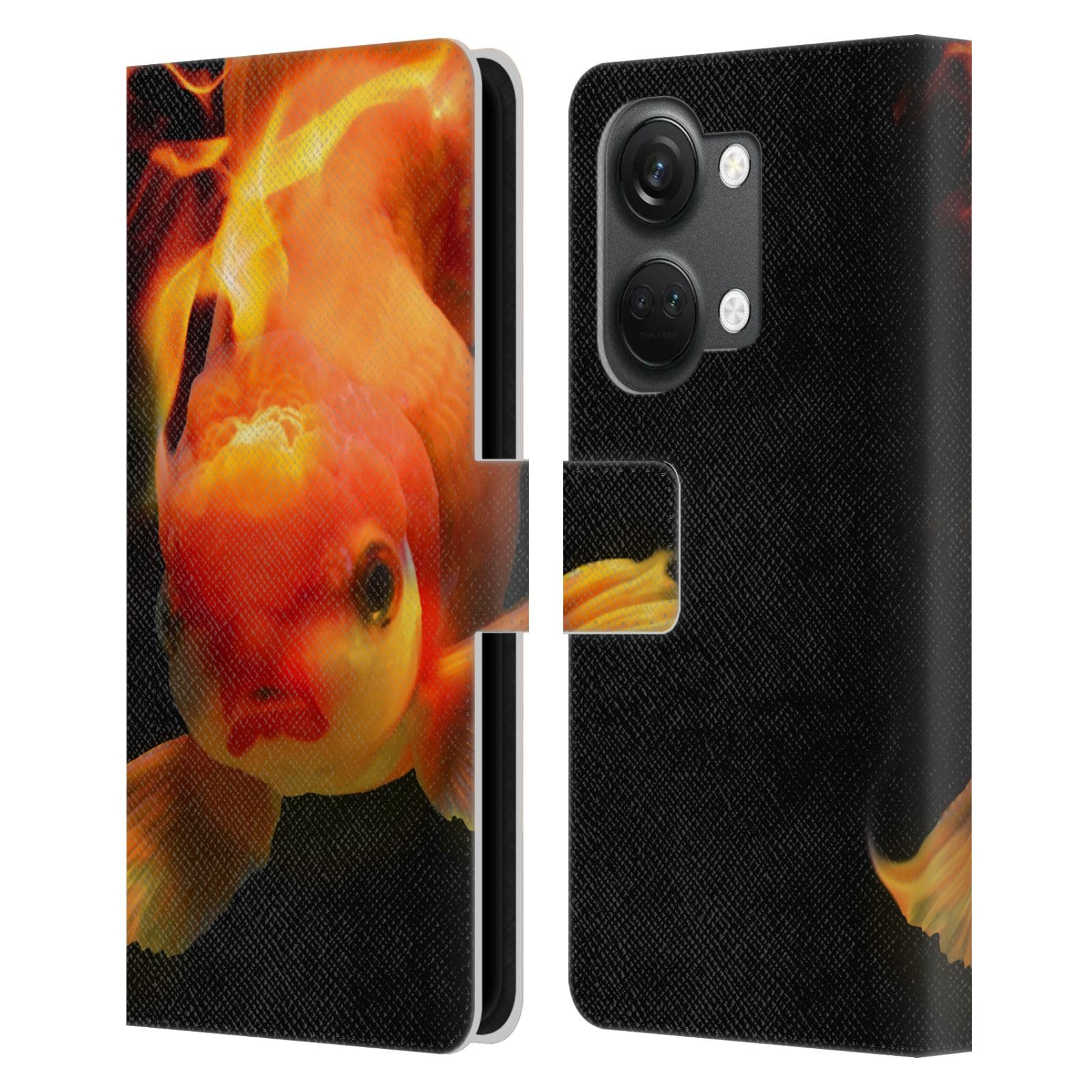 Head Case DesignsOfficially Licensed Dave Loblaw Firefish Underwater Leather Book Wallet Case Cover Compatible with OnePlus Nord 3 5G