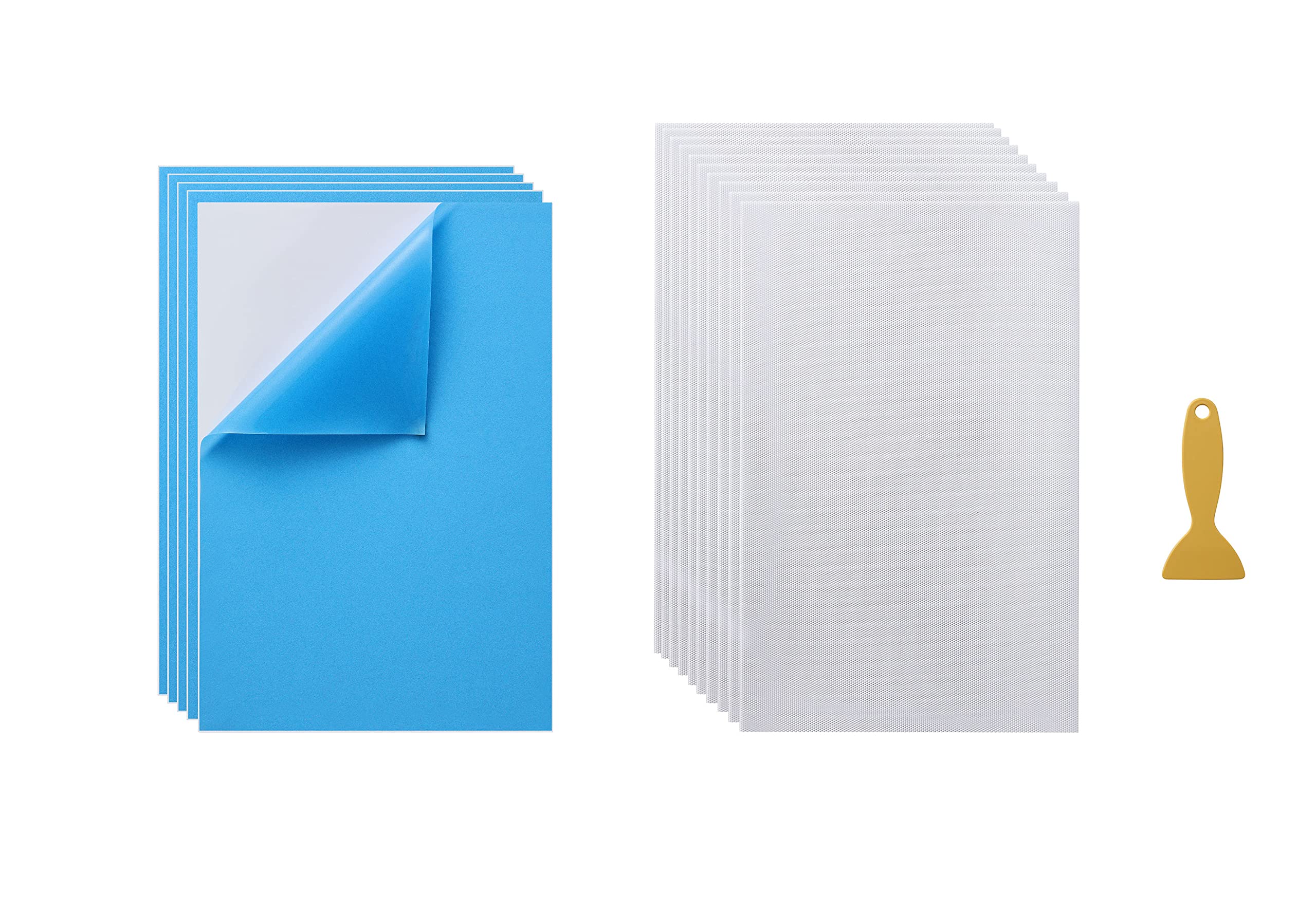 Rhinestone Template Material Sticky Flock Adhesive Stencil Flock Magic Sticky Flock 10sheet 30x20cm (5Sheet Flock 10Sheet Tape)