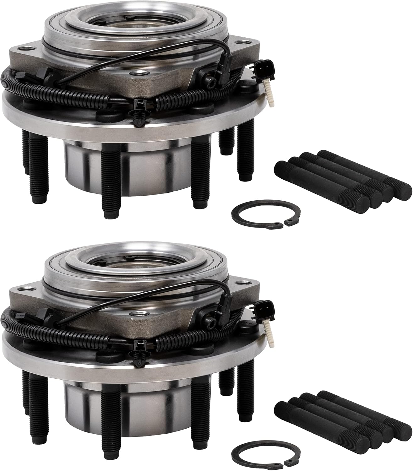 Front Wheel Bearing and Hub Assembly with ABS Replacement for 515130 - Compatible with 2011-2016 Ford F-250 and F-350 Super Duty (4WD 4x4) - Premium Aftermarket Quality