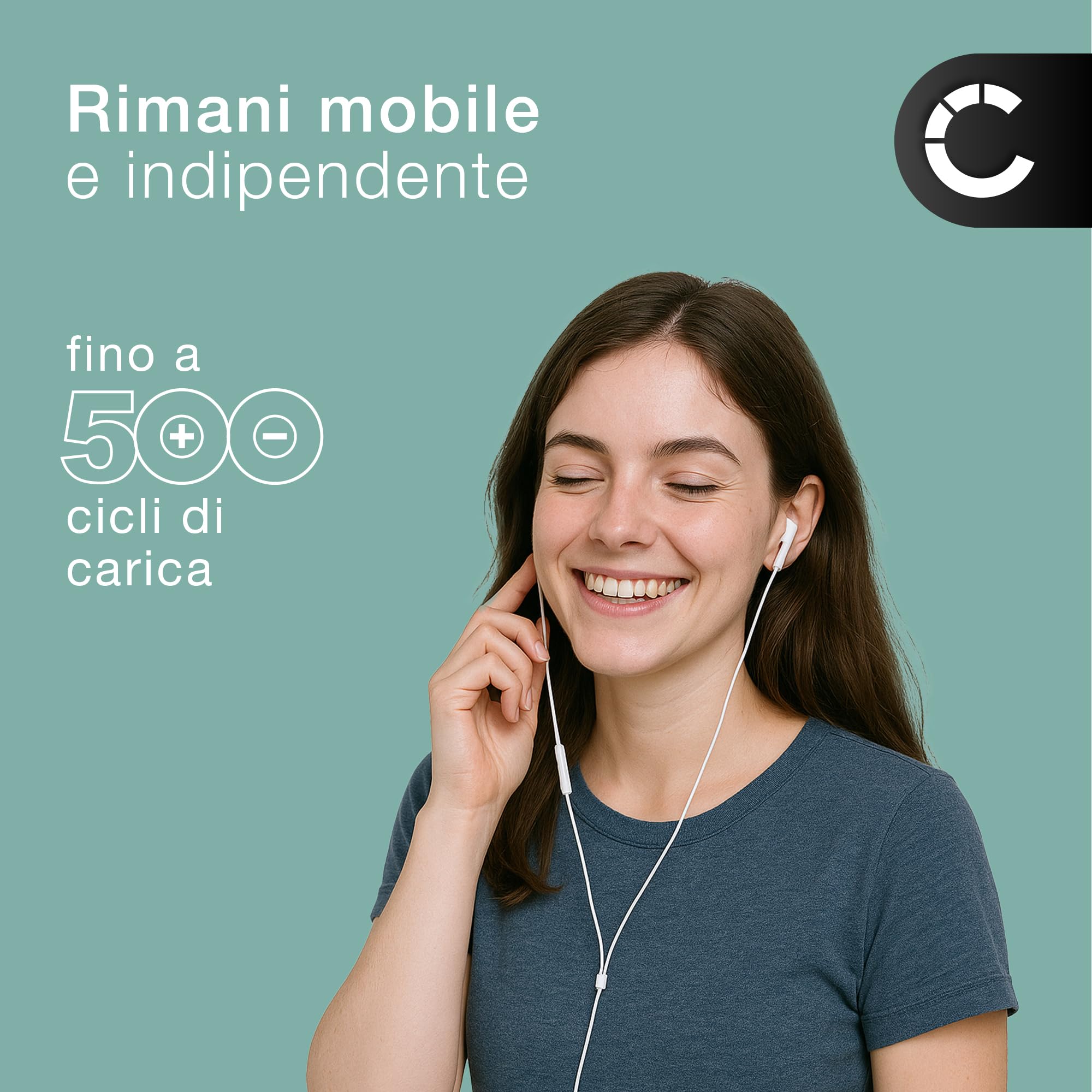 subtel, Batteria per Lettore MP3 compatibile con Apple iPod mini 1 Gen. - A1051, 2 -, EC003, 1G (3.7V, 750mAh)
