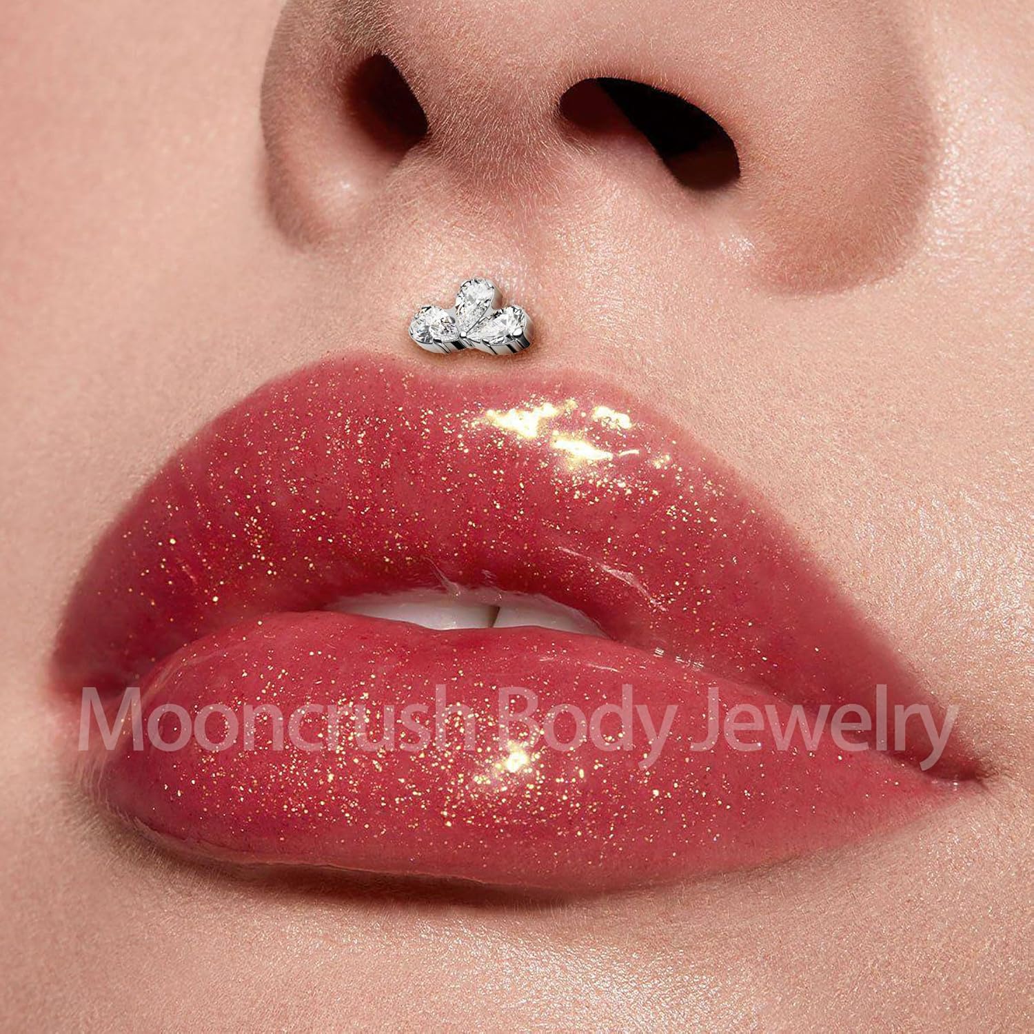 Minimalist Flower G23 Solid Titanium Cartilage Earrings Stud 16G Internally Threaded Helix Earrings Silver Flat Back Medusa Helix Piercing Jewelry Surgical Steel - Image 3