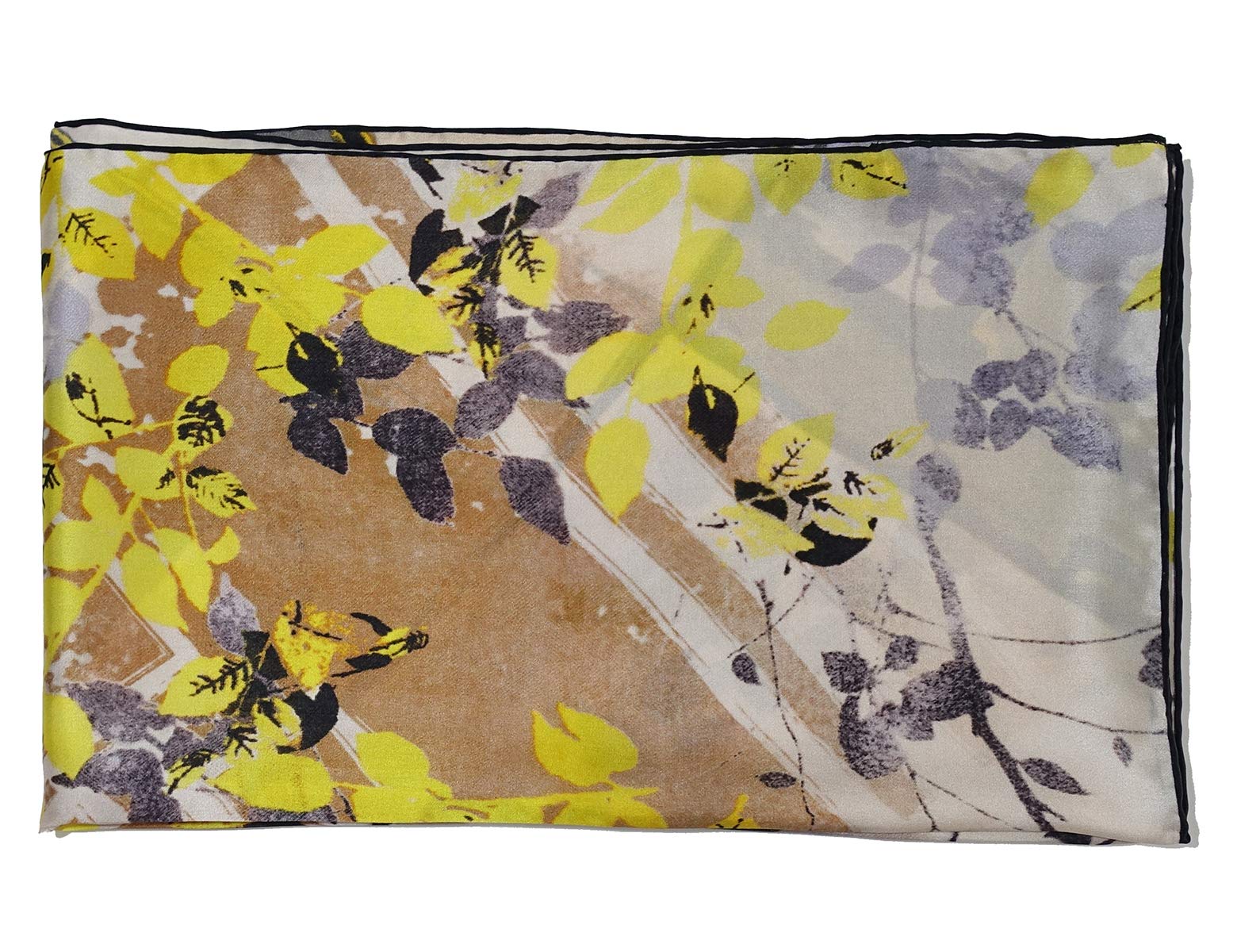 Sciarpa da donna in 100% seta, leggera, in raso, 150 x 50 cm Color021 90