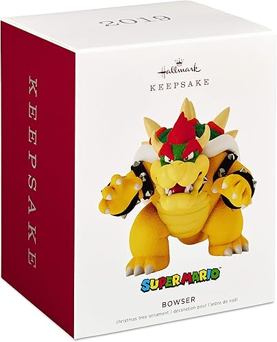Miniatura 3 de Hallmark Adorno navideño de recuerdo 2019 con fecha de año Nintendo Super Mario Bowser,