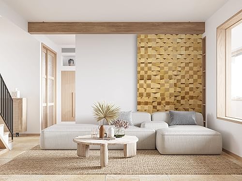 Miniatura 8 de 6 Finlandia - Panel decorativo de pared 3D de madera para el hogar, aislamiento acústico, aislamiento acústico, aislamiento acústico, sala de