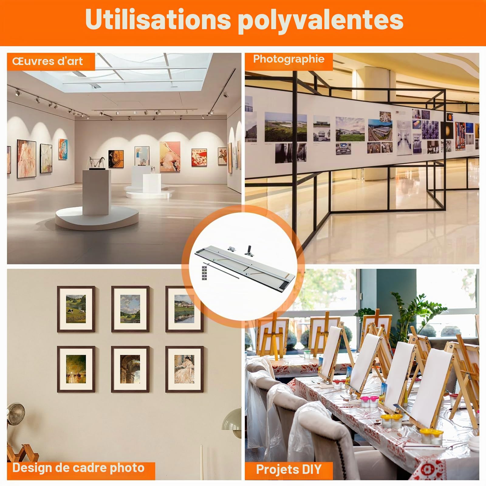 MYOYAY Kit de découpe de passe-partout haute précision avec têtes de coupe obliques et droites - Massicot photo pour cadre photo, œuvres d'art, design, photographie, projet de bricolage