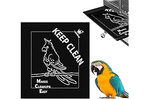 50 pcs Disposable Bird Cage Liners, Pre-cut Large Paper Bird Cage Liners for Parrot Parakeets