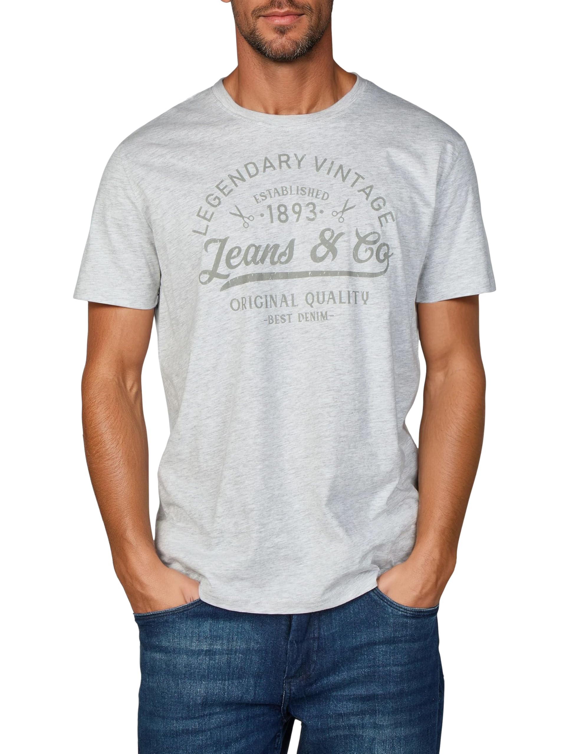 riverso Tshirt Herren Baumwolle Regular Fit RIVLeon 4er Set Pack Rundhals Kurzarm Sommer Tee Shirt Print, Größe:3XL, Farbe:Farbmix 33