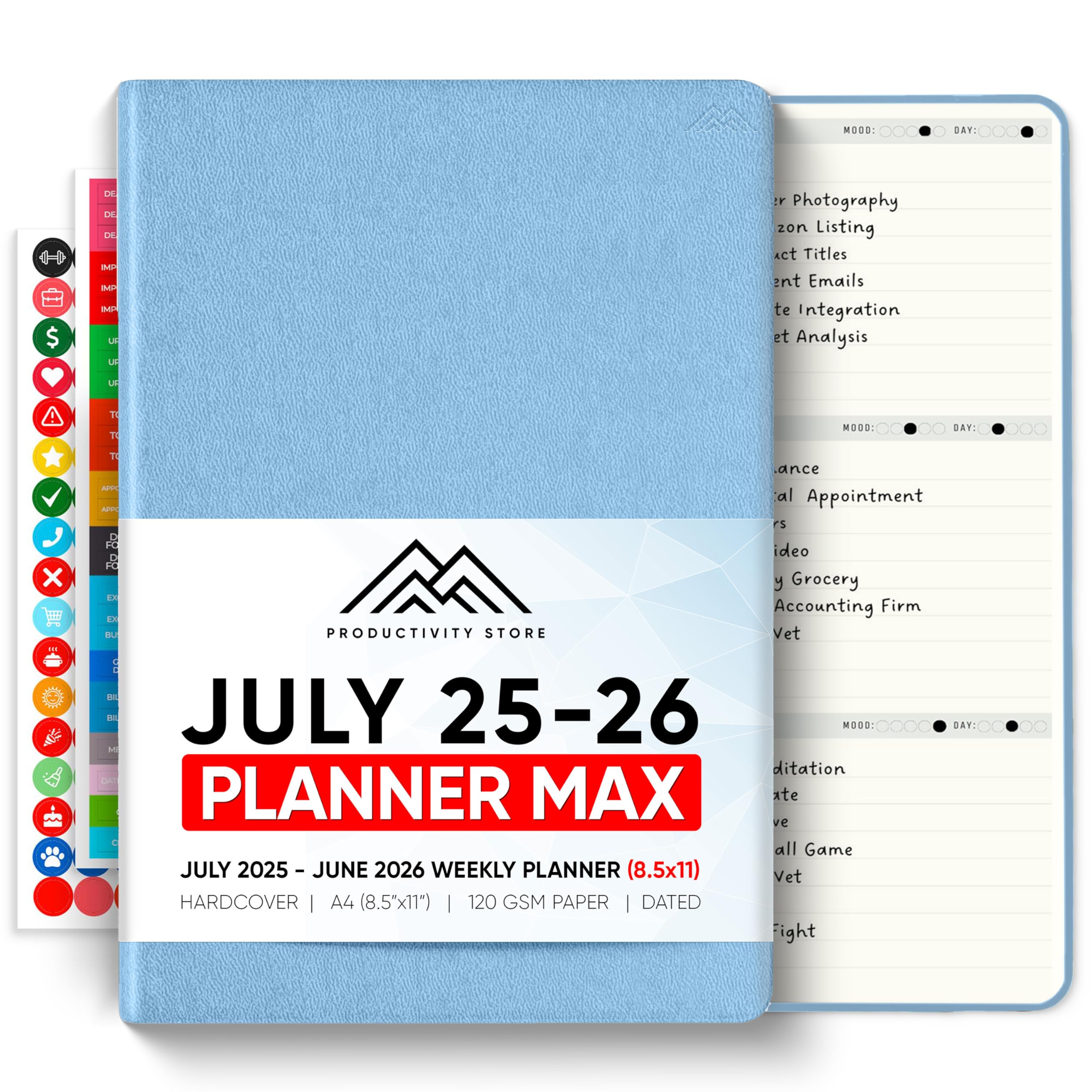 Snapklik.com : July 2025-2026 Planner 8.5 X 11 Pro Max - Dated