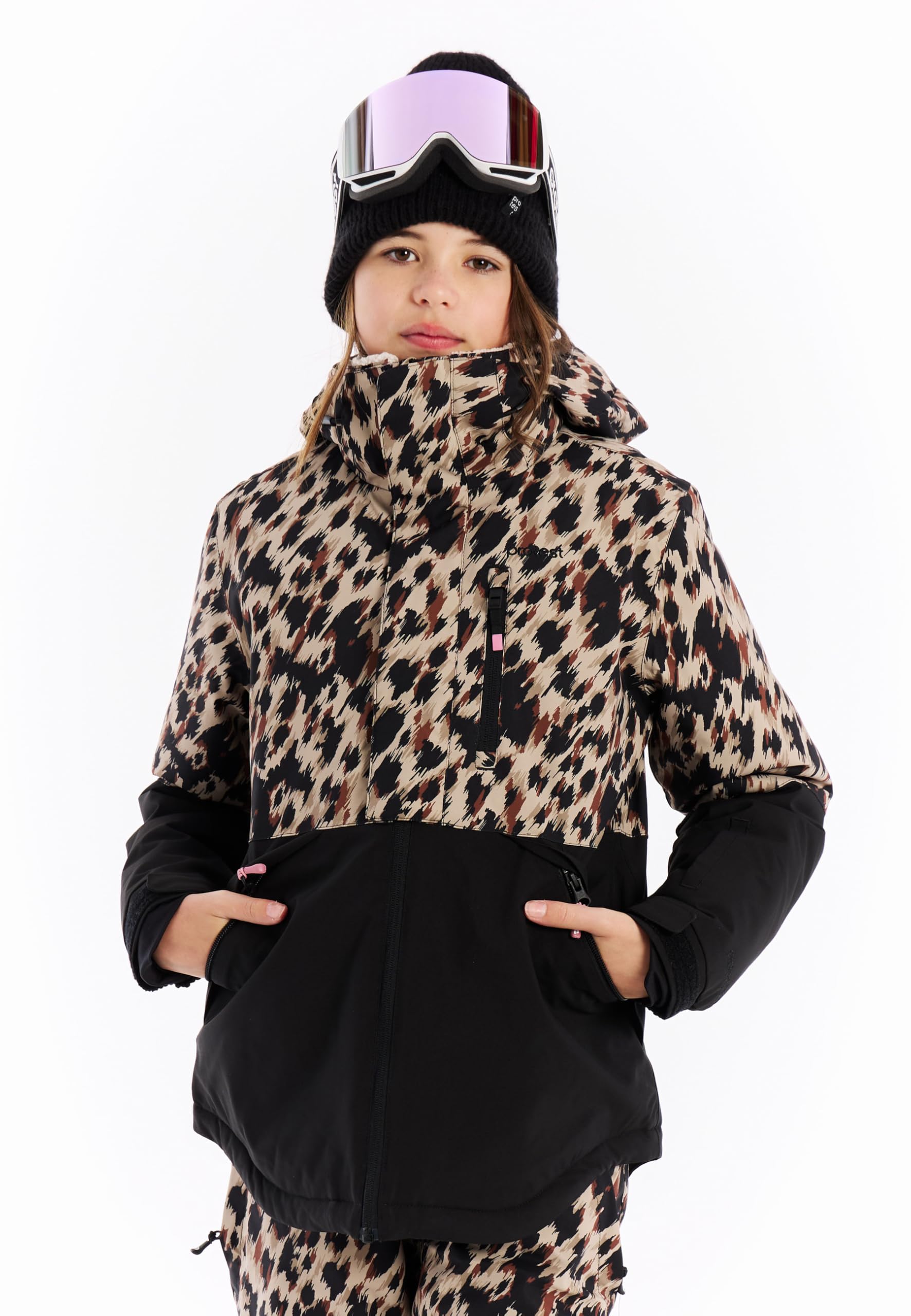 Protest Mädchen Ski- Und Snowboardjacke PRTLeopart JR