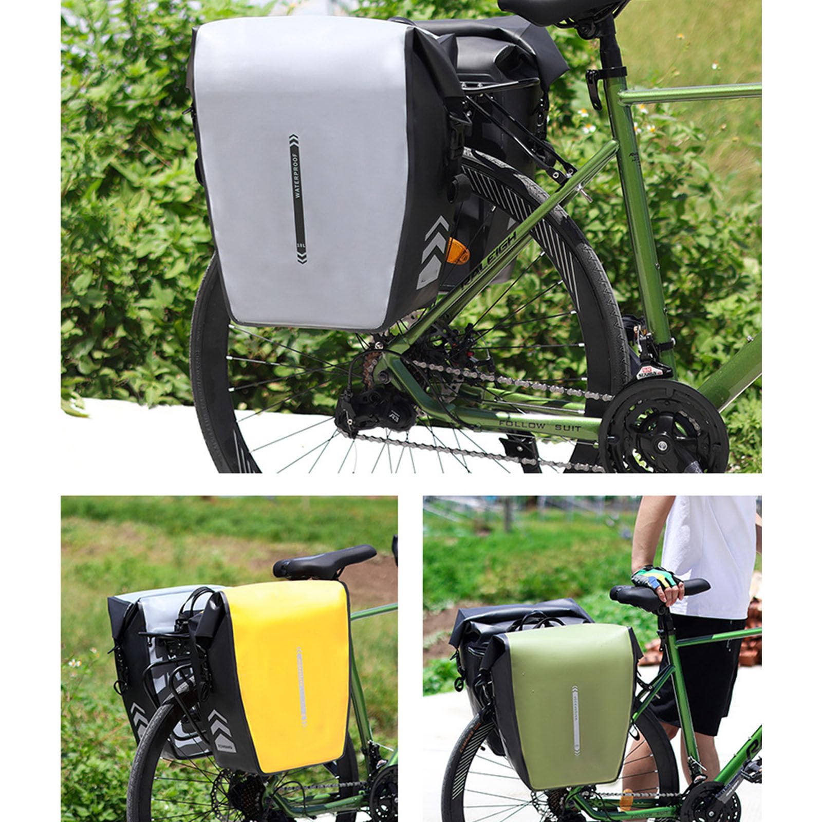 Sillines de bicicleta resistentes al agua, bolsas de equipaje para bicicleta, bolsa para maletero, soporte trasero para ciclismo, viajes, sillín de bicicleta resistente al agua