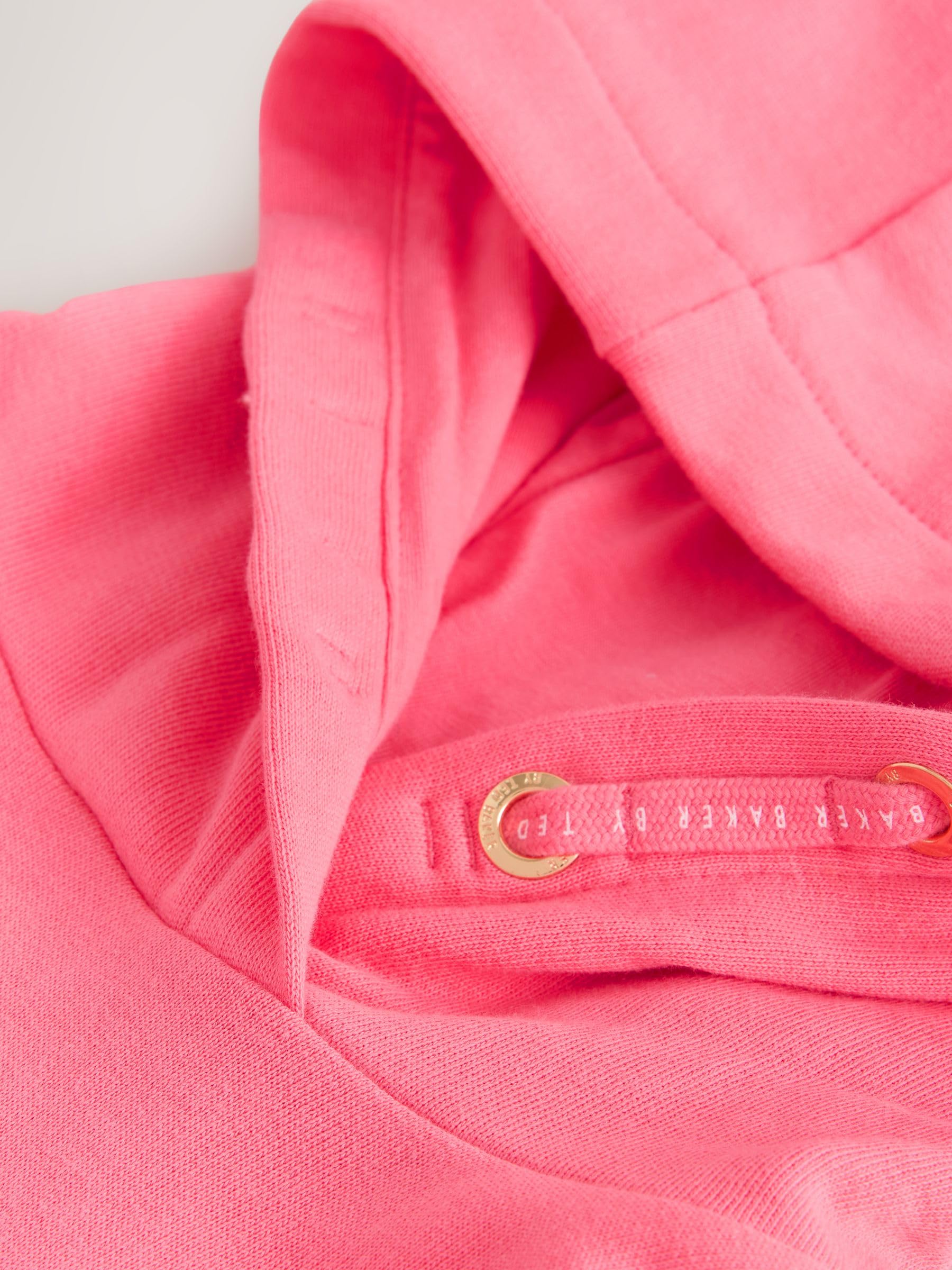 Niñas Sudadera con Capucha, Bordado y Estampado gráfico Extragrande