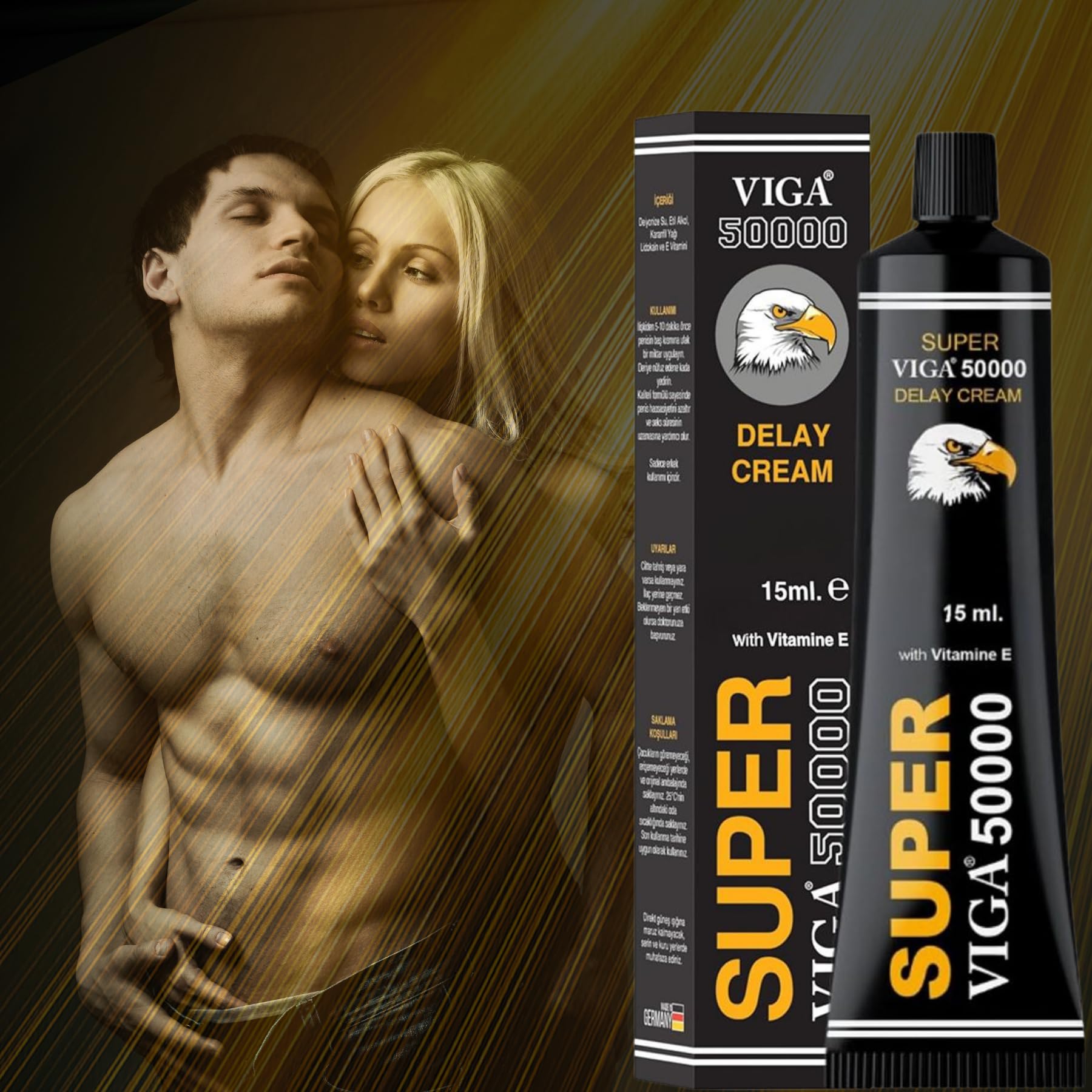 Amazon.com: Super Viga 50000 Crema Retardante para Hombres - Fórmula  Desensibilizante Premium - Mantente Firme, Retrasa la Eyaculación y Mejora  el Rendimiento Sexual - 0.50 Fl Oz (Paquete de 2) : Salud y Hogar