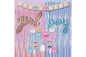 Festive Gender Reveal Photo Props: Capture Precious Memories