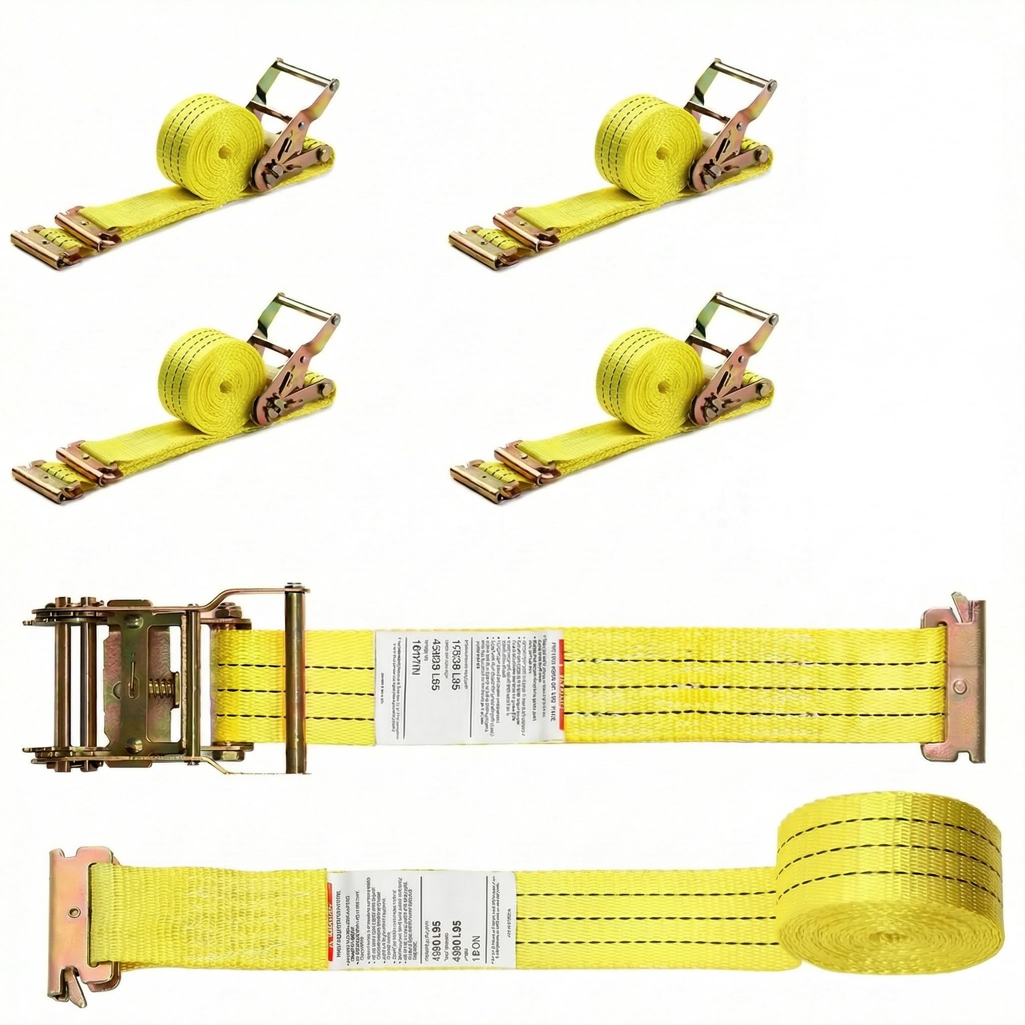 Nestilly E Track Ratchet Straps 4 Pack