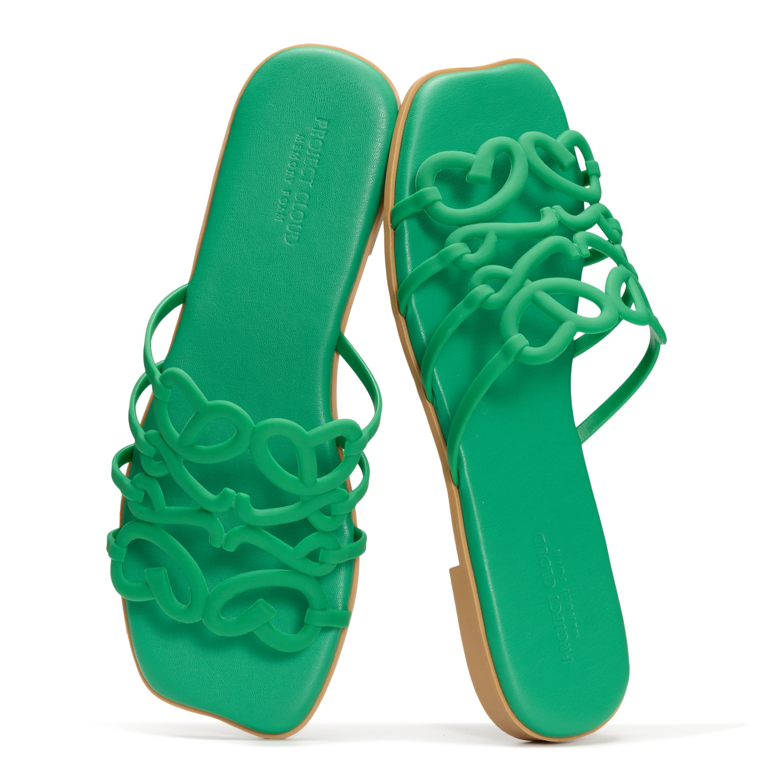 Project Cloud Womens Sandals with Memory Foam - Eco Crafted Leather Sandals for Women 2026 - Flats - Non Slip & Comfortable Sandals Women (Lisa)