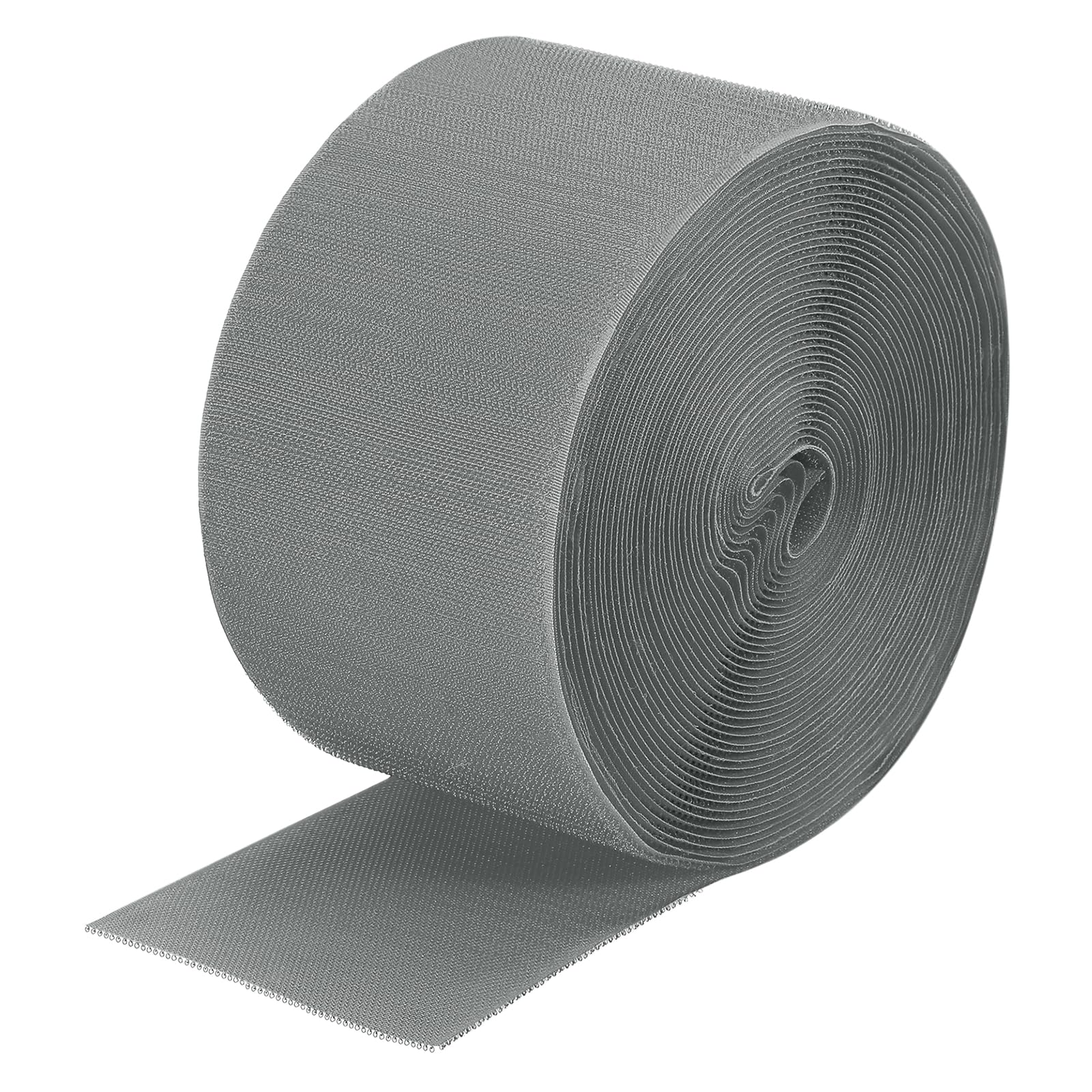 PATIKIL 41ftx4" Gymnastics Mat Hook Fastener, 2 Roll Gymnastics Cheer Mats Nylon Hook Tape Strip for Tumbling & Wrestling Mat, Carpet Bonded Foam Seams Repair, Gym Floor Accessories, Gray