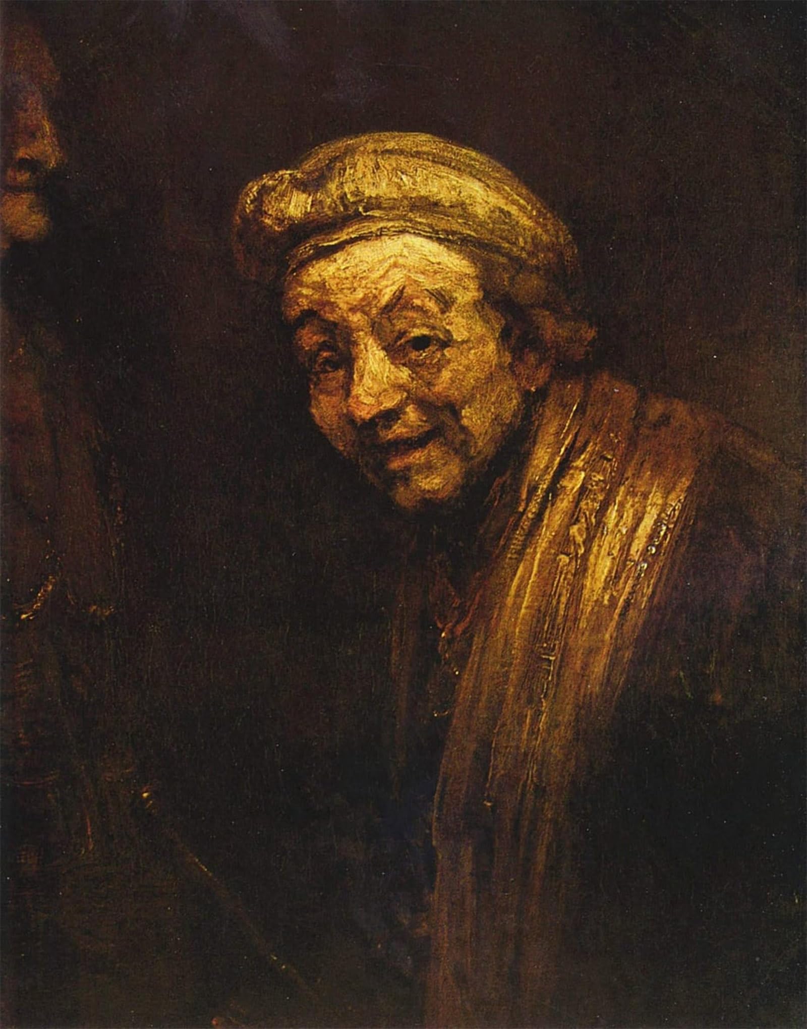 POSTERIIk Famous Print Pop Art Wall Art Graffiti Self-portrait by Rembrandt van Rijn Art Prints for Home Decor 60x90cm
