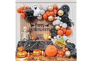 Halloween Balloon Arch Garland Kit - Pumpkin Ghost Balloons