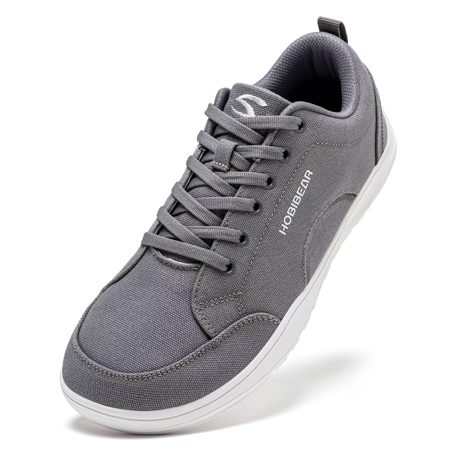HOBIBEAR Zapatos Barefoot para Hombre y Mujer Punta Ancha Minimalistas Unisex de Lona Antideslizantes para Caminar