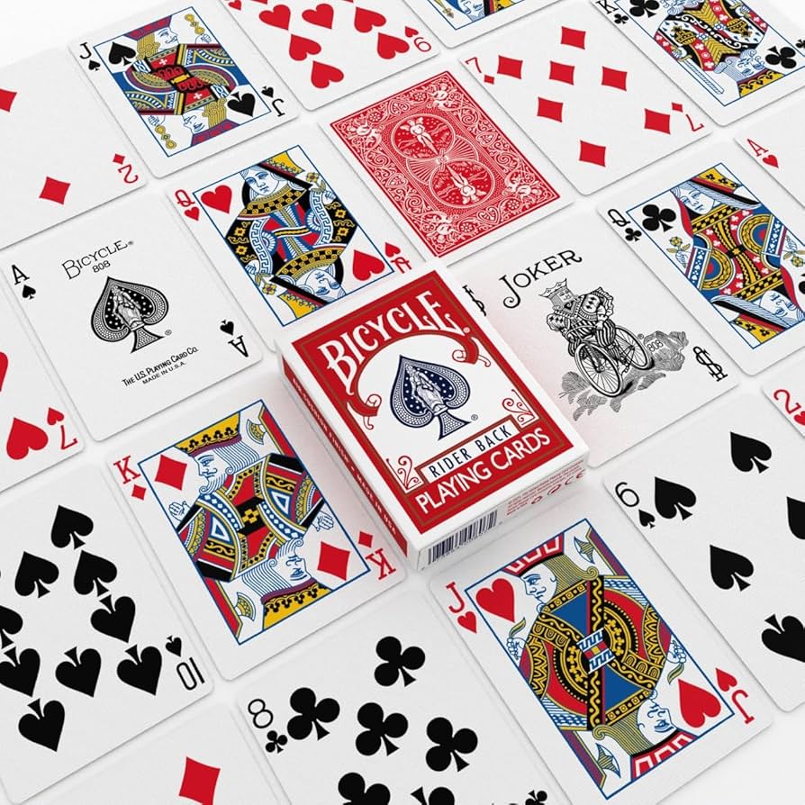 Amazon.com: Bicycle Rider Back Playing Cards, Standard Poker Size