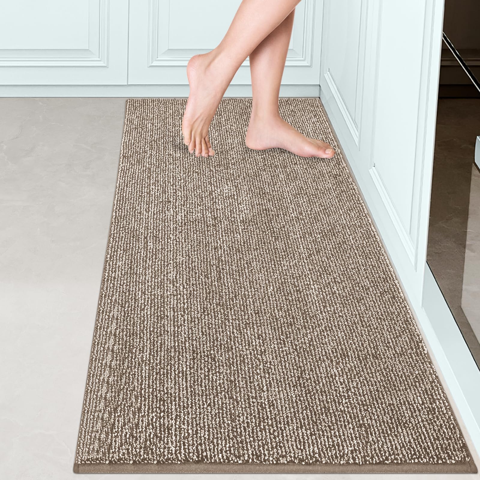 FCSDETAIL Dirt Trapper Indoor Door Mat 60 x 150 cm, Machine Washable Entrance Rug, Dog Doormat