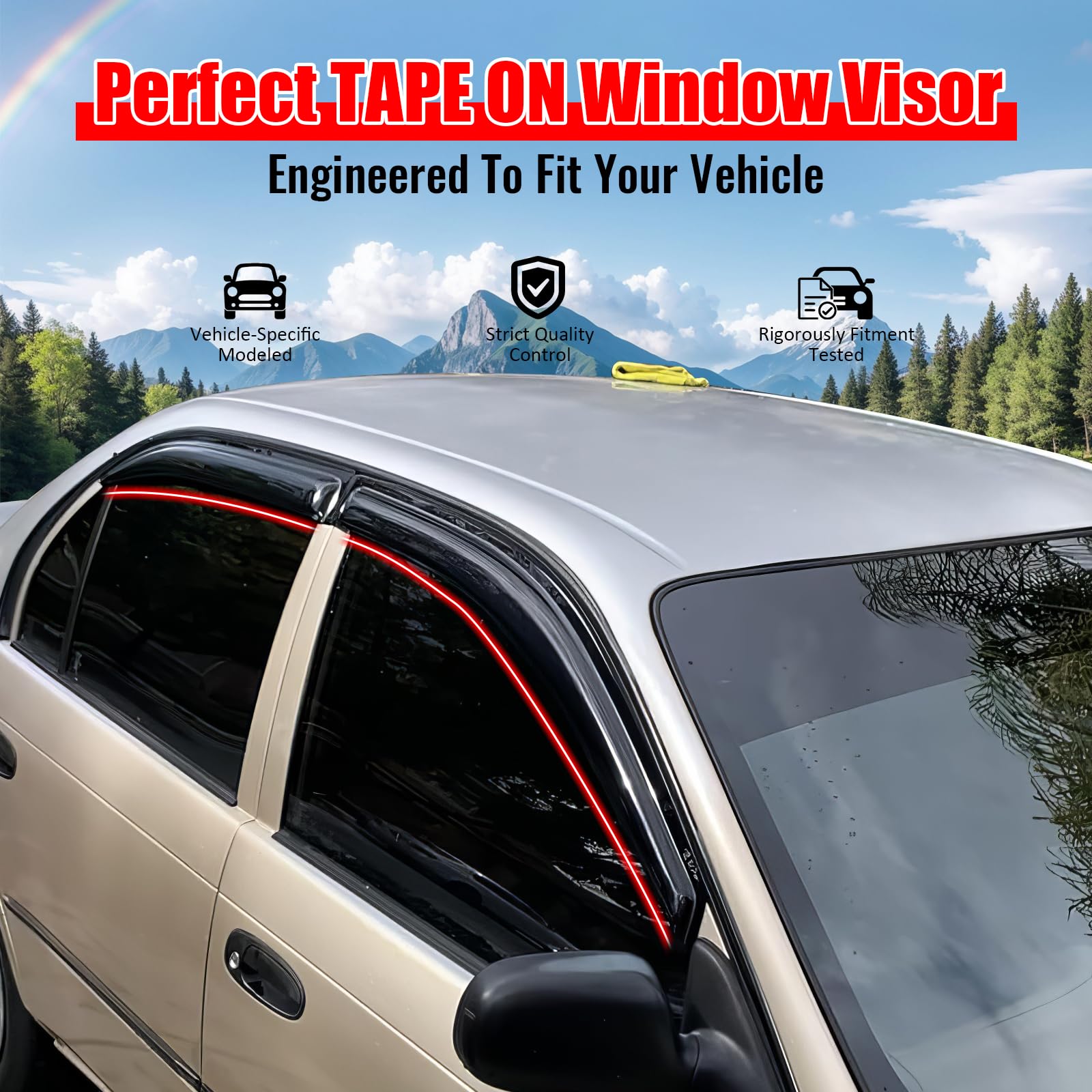 Amazon.com: Window Visors Compatible with 1993-1997 Toyota Corolla
