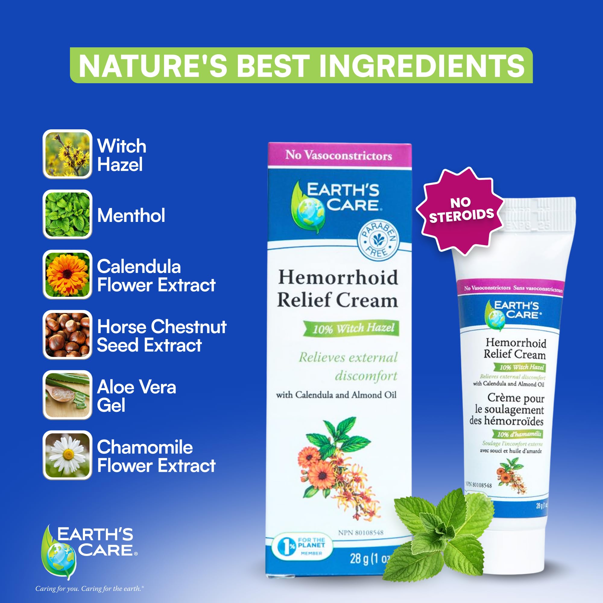 Amazon.com : Earth's Care Hemorrhoid Cream - Hemorrhoid Treatment