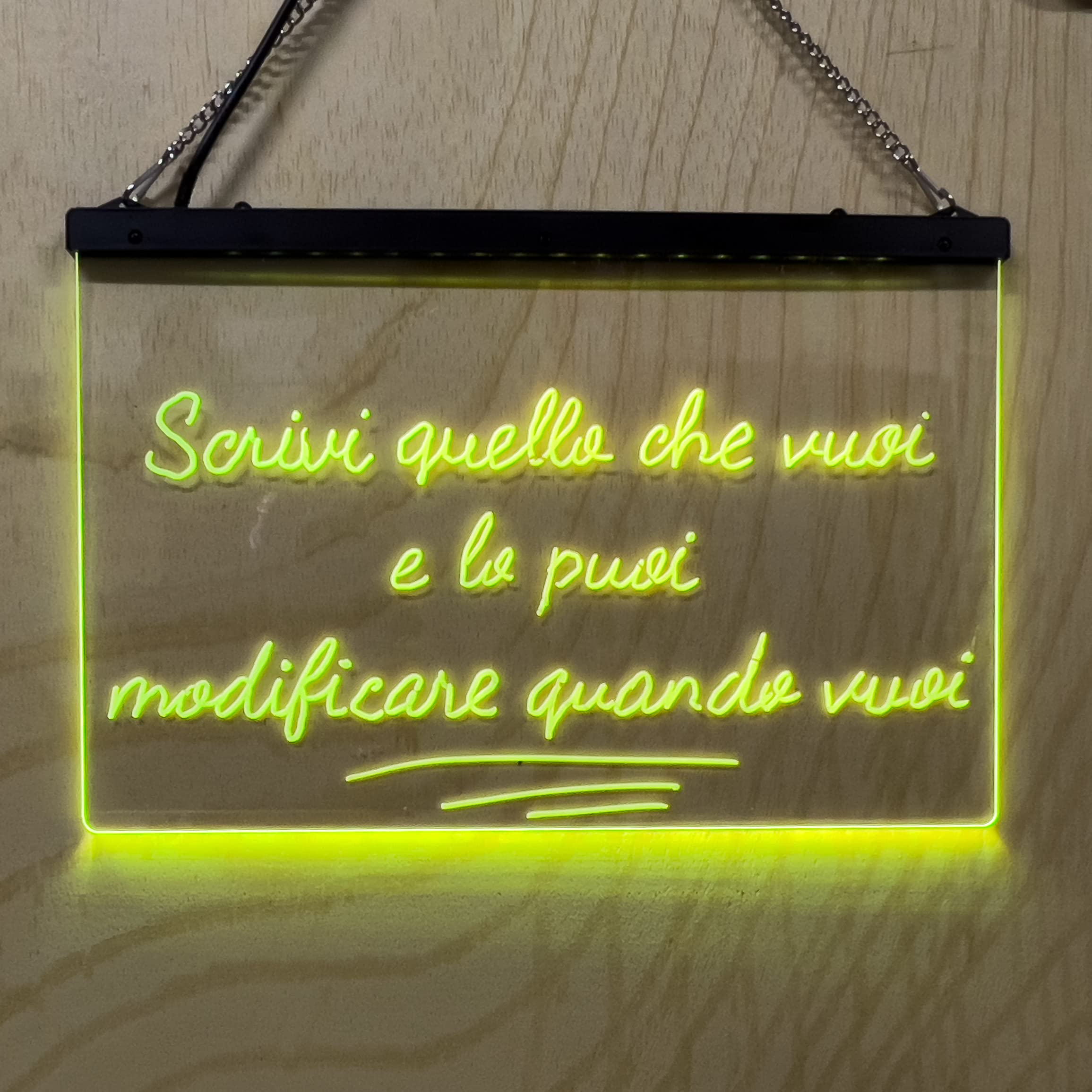 Letrero LED personalizable mesa luminosa luz multicolor para locales bares