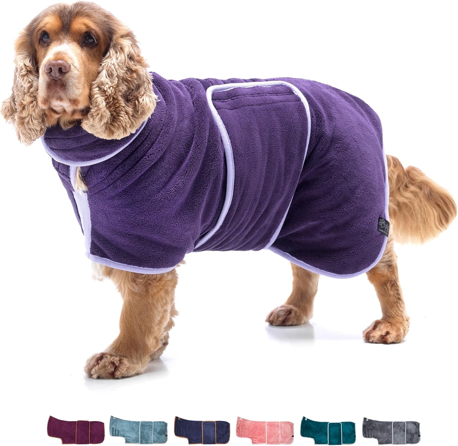 Lucky Pooch Luxurious Dog Robe Towel Double Layer Dog