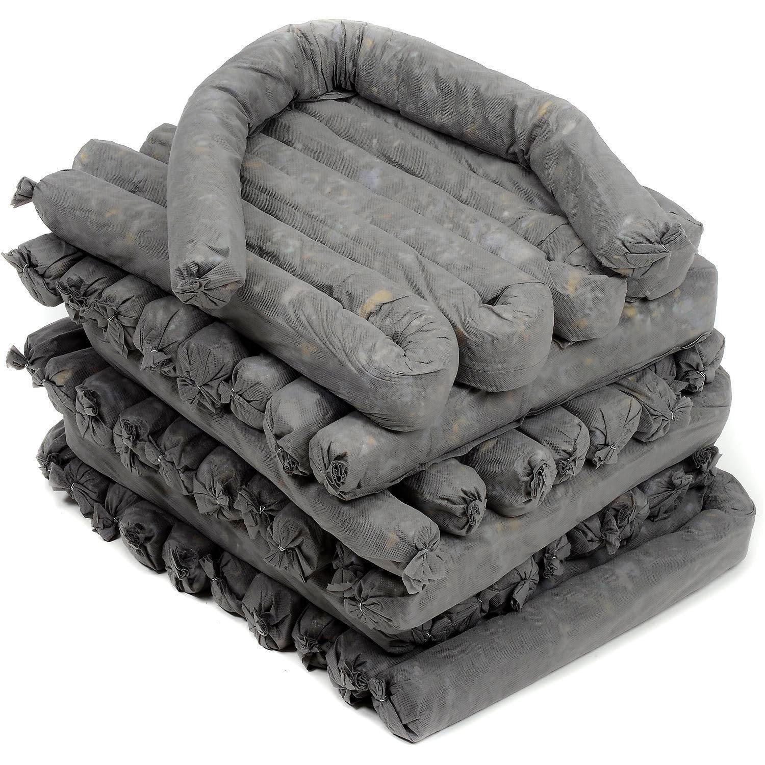 MBT GPS348-30 Universal Absorbent Socks, Gray, 30/Case, 4'L x 3