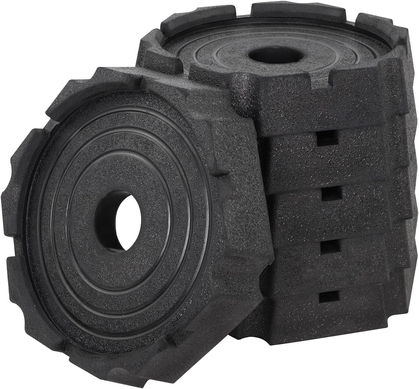 Xtra RV Leveling Pads - Permanent Jack Stabilizers for RVs - 9" Round Leveling Jack Pads for LCI Leveling System - Heavy Duty Replacement for Blocks 6-Pack