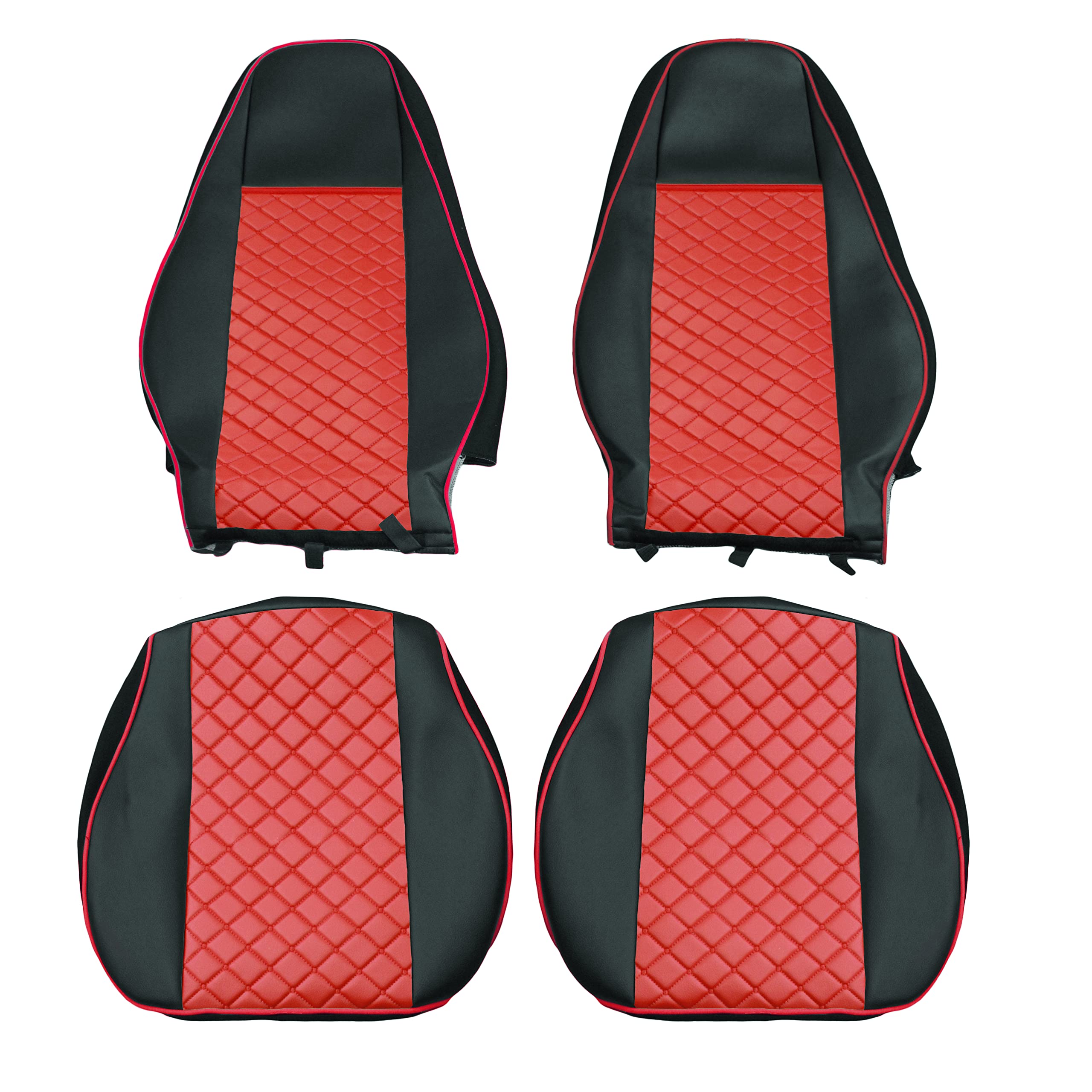 LKW Coprisedili Eco-Pelle 1+1 Per Camion SCANIA R Rosso