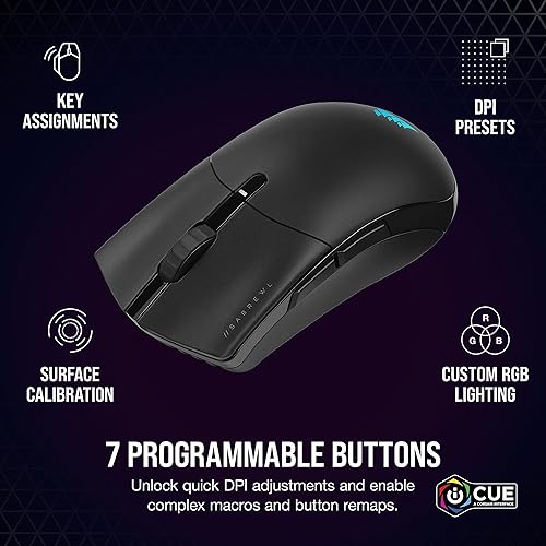 Miniatura 7 de CORSAIR SABRE RGB PRO Wireless Champion Series, mouse inalámbrico para juegos FPSMOBA, negro