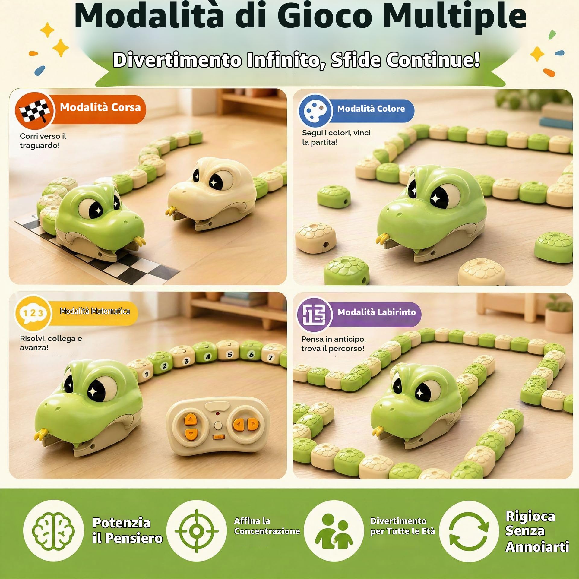 Magnetic Snake Game Eating Itself