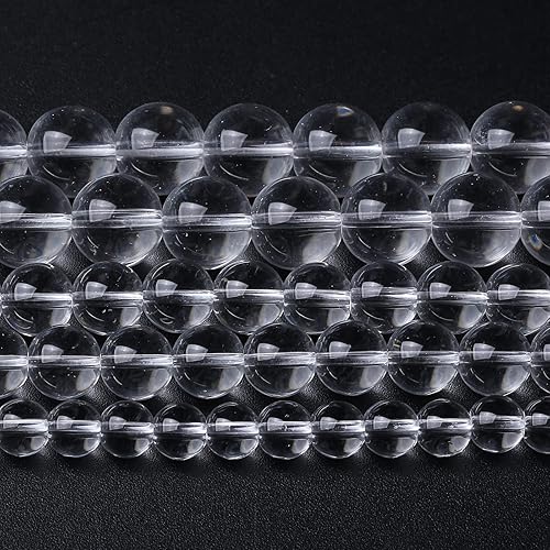 Miniatura 5 de Cuentas sueltas espaciadoras de vidrio limpio de 0.394 pulgadas para hacer joyas, pulseras y collares