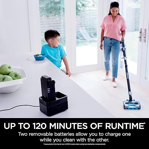 Miniatura 8 de Shark Vertex Pro - Aspiradora inalámbrica con filtro HEPA, ligera, portátil, extraíble de mano, autolimpiante DuoClean PowerFins, tiempo de