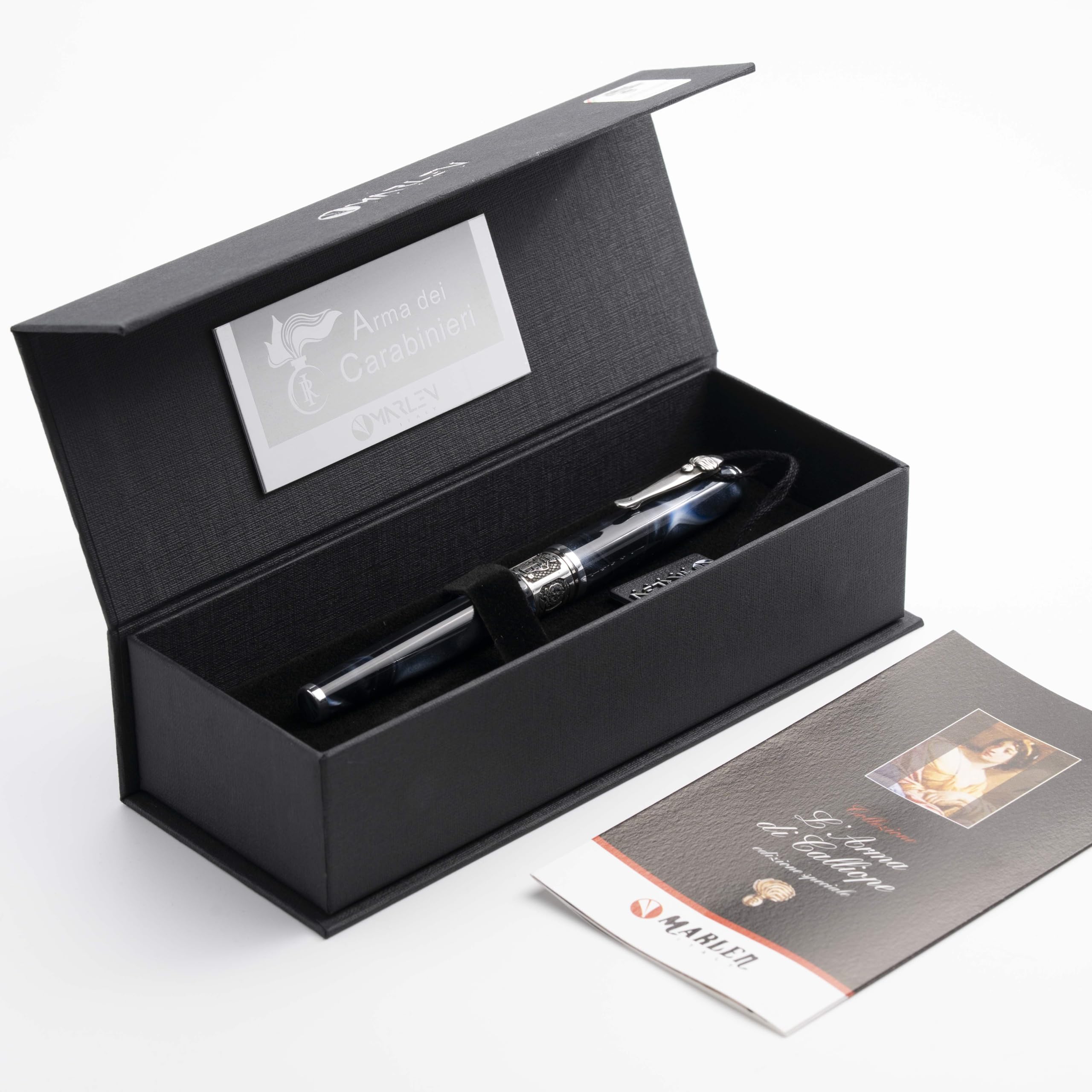 MARLEN Penna l'Arma di Calliope Slim, Penna Arma dei Carabinieri, Collezione Forze Armate, Confezione Regalo, Made in Italy (ROLLER)