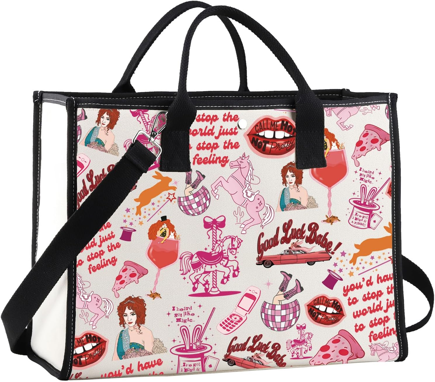 JNIAP Midwest Princess Makeup Bag Music Lyrics Gifts Singer Fans Gift Midwest Princess Gift Pride Queer Zipper Bag (you'd Tote)