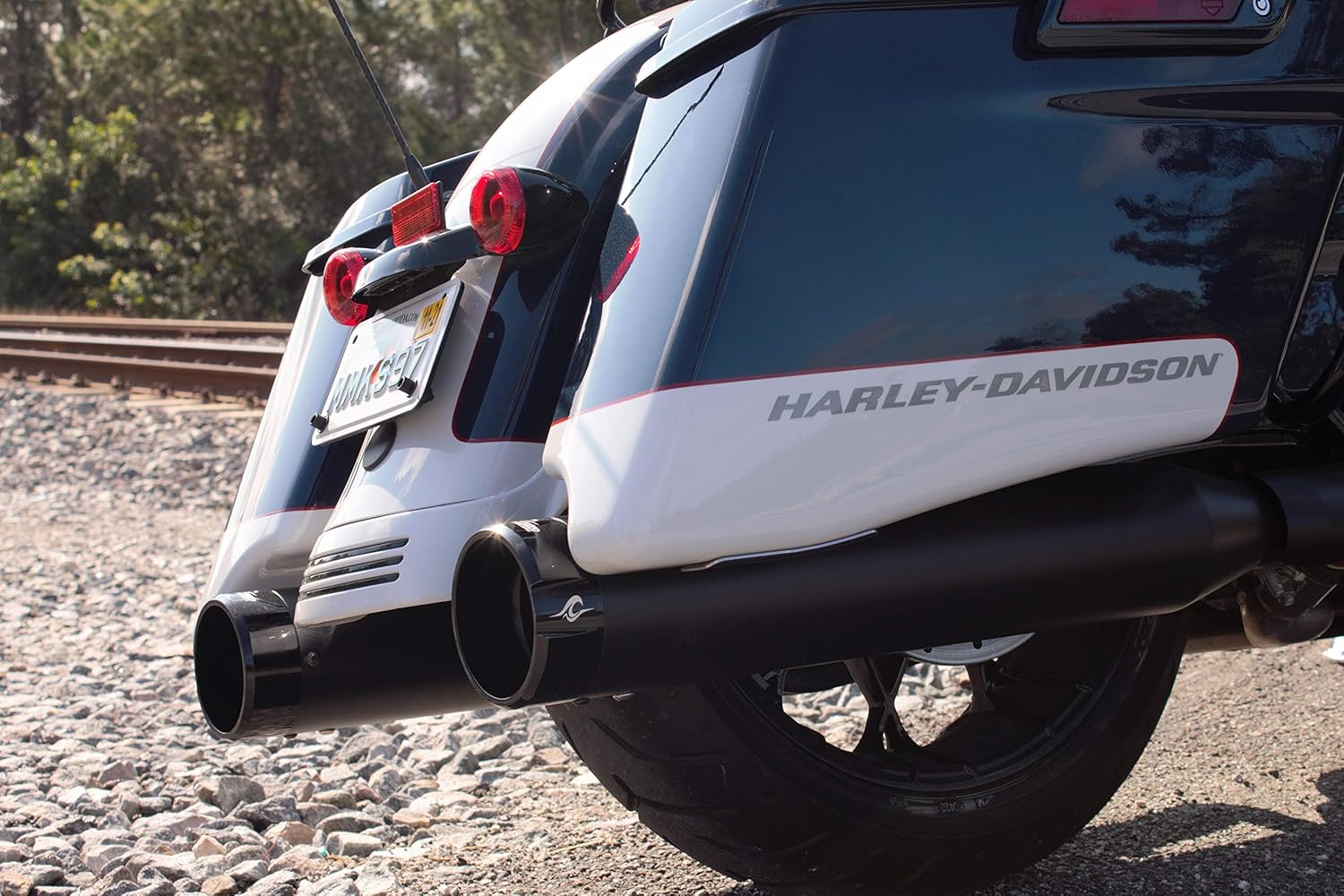 Coastal Moto Motorcycle Black 4.50" Deep Shot Mufflers For