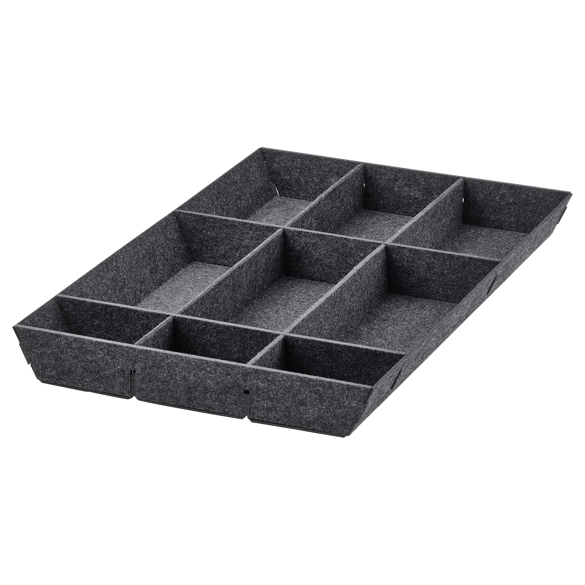 Ikea UPPDATERA regulowany organizer do szuflady, 40 cm, szary