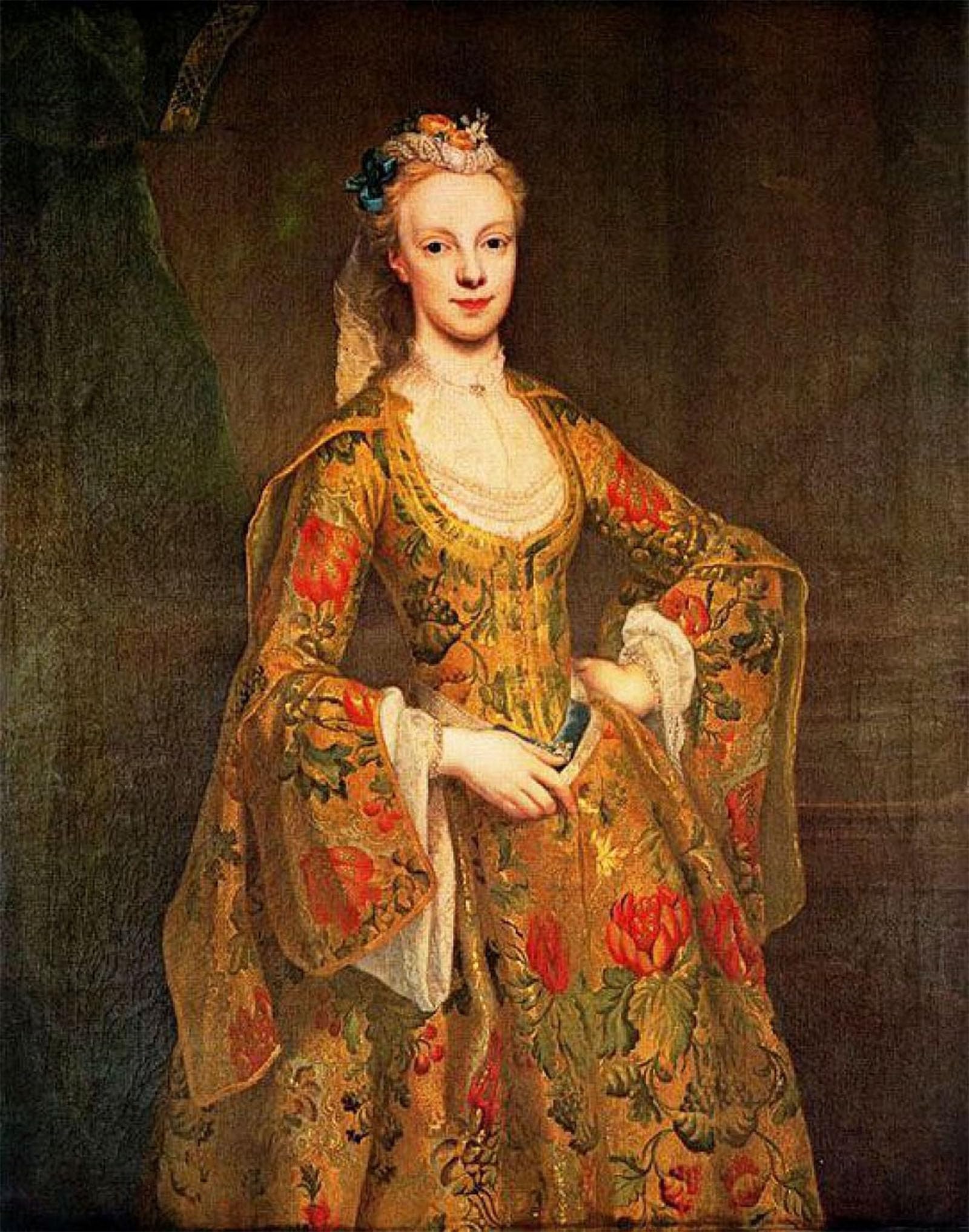 POSTERIIk Famous Modern Artwork Art Mural Lady Ponson by Jean Étienne Liotard Oil Paintings Pictures for Home Decor 60x90cm