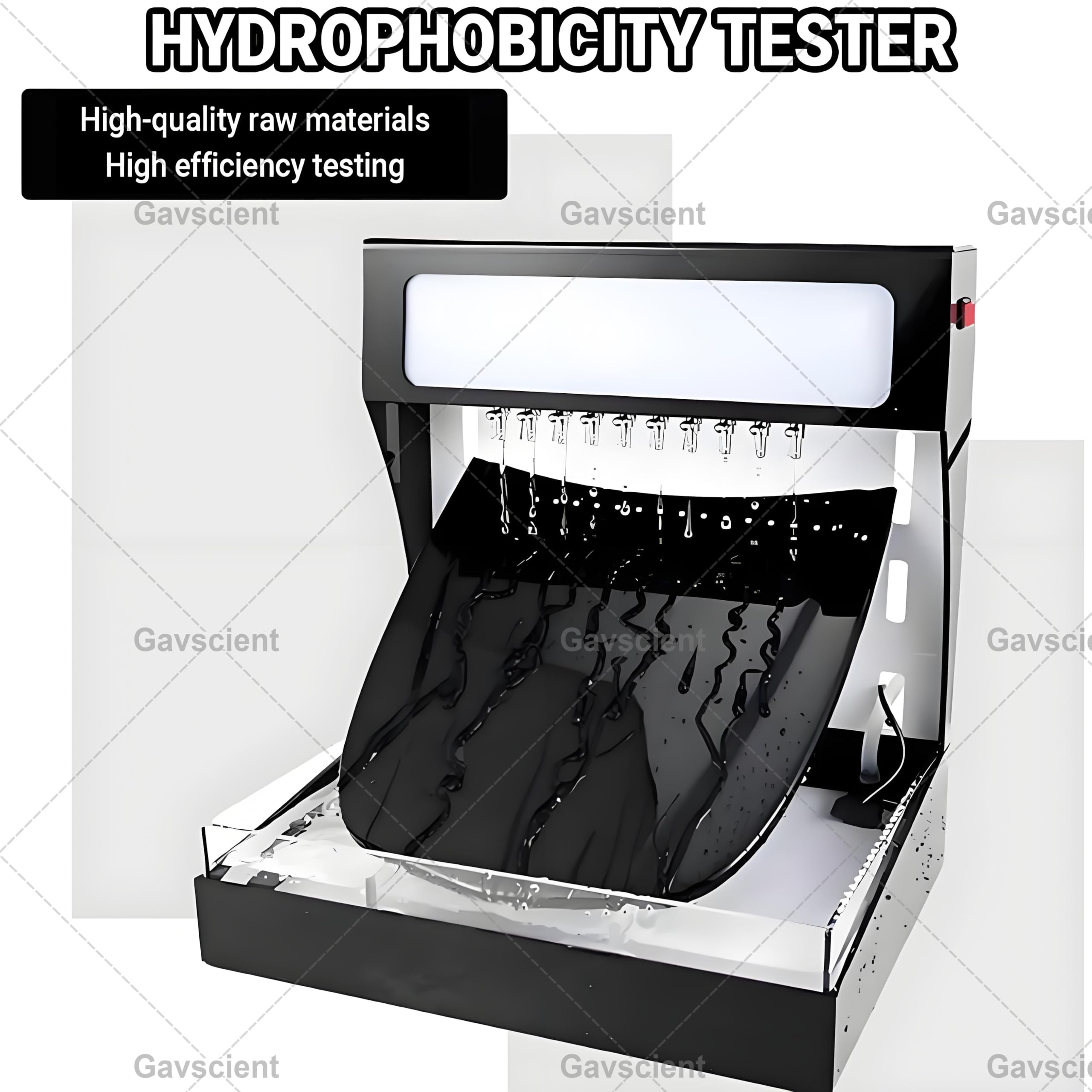 Hydrofobowa maszyna testująca, wodoodporny tester do lakierów samochodowych, powłoka ceramiczna PPF, przenośne narzędzie demonstracyjne do targów detalicznych, z oświetleniem LED, regulowany