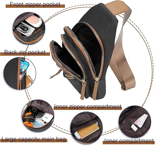 Miniatura 3 de Bolsos cruzados de moda para mujeres y hombres, mochila multiusos para senderismo, bolsa cruzada para el pecho