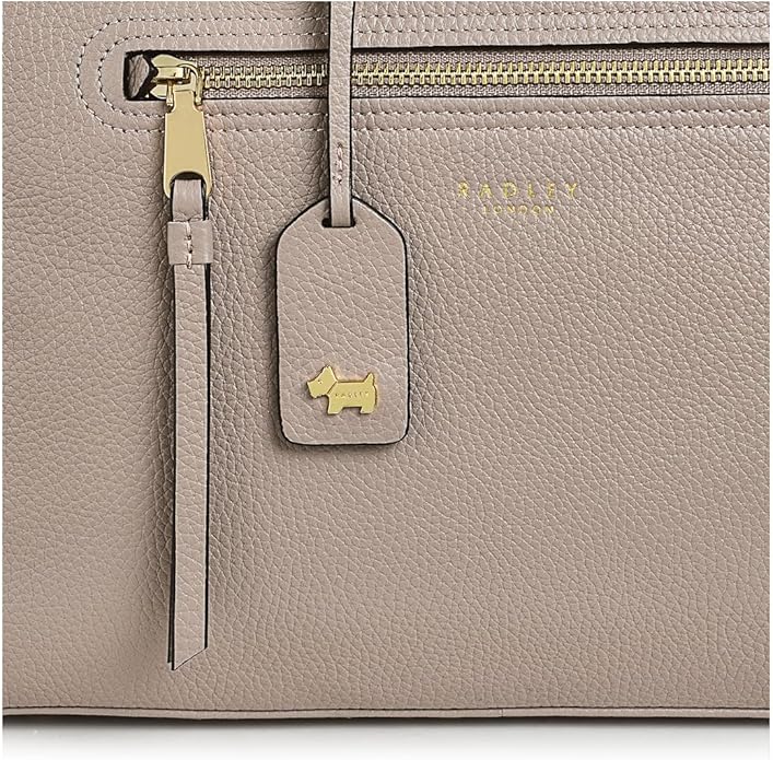 Radley ダークローズ ピックウィック ジップトップ グラブ Radley London Oak Street Medium Zip Top Grab Bag - QVC UK