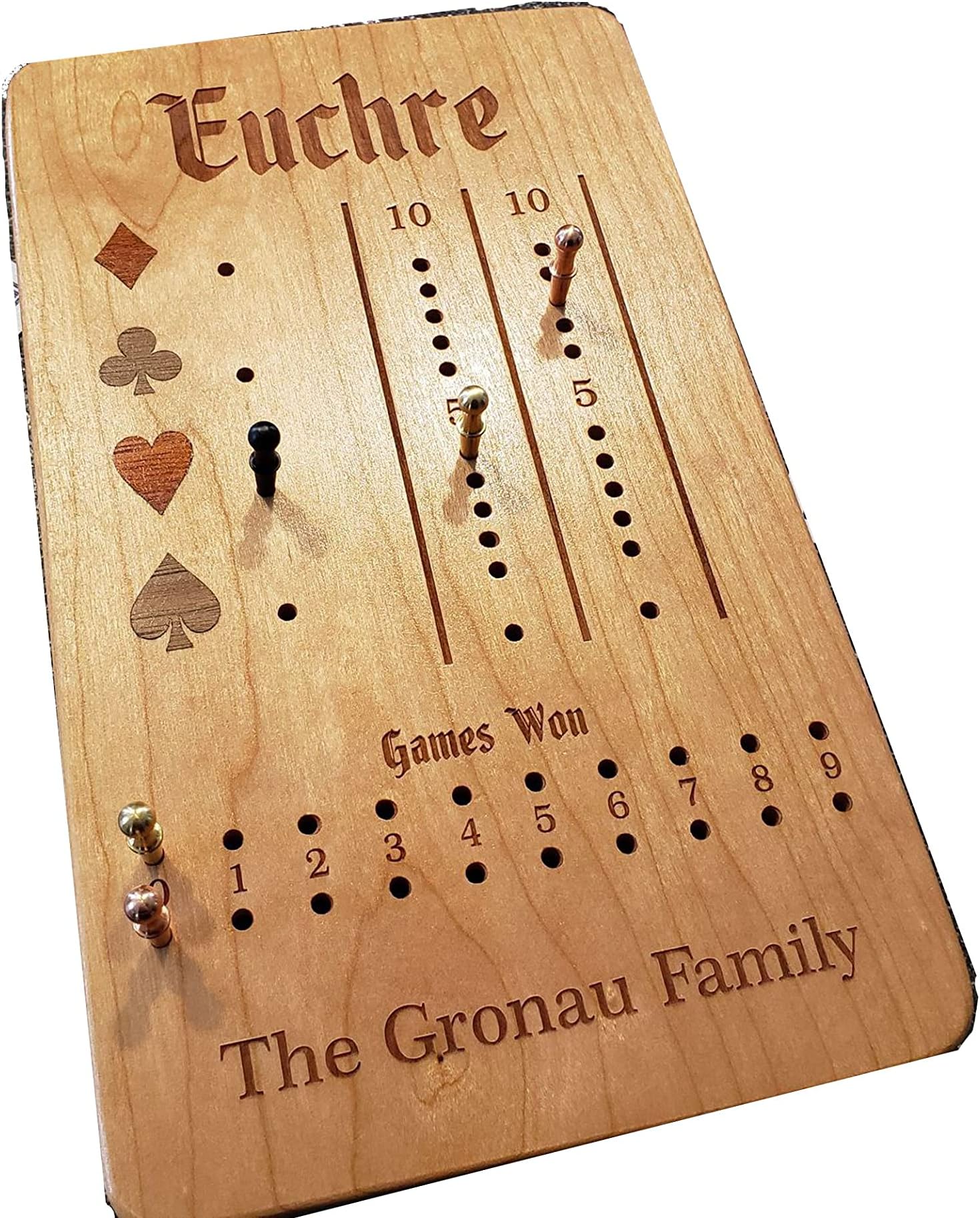 Euchre Score Board - Personalized