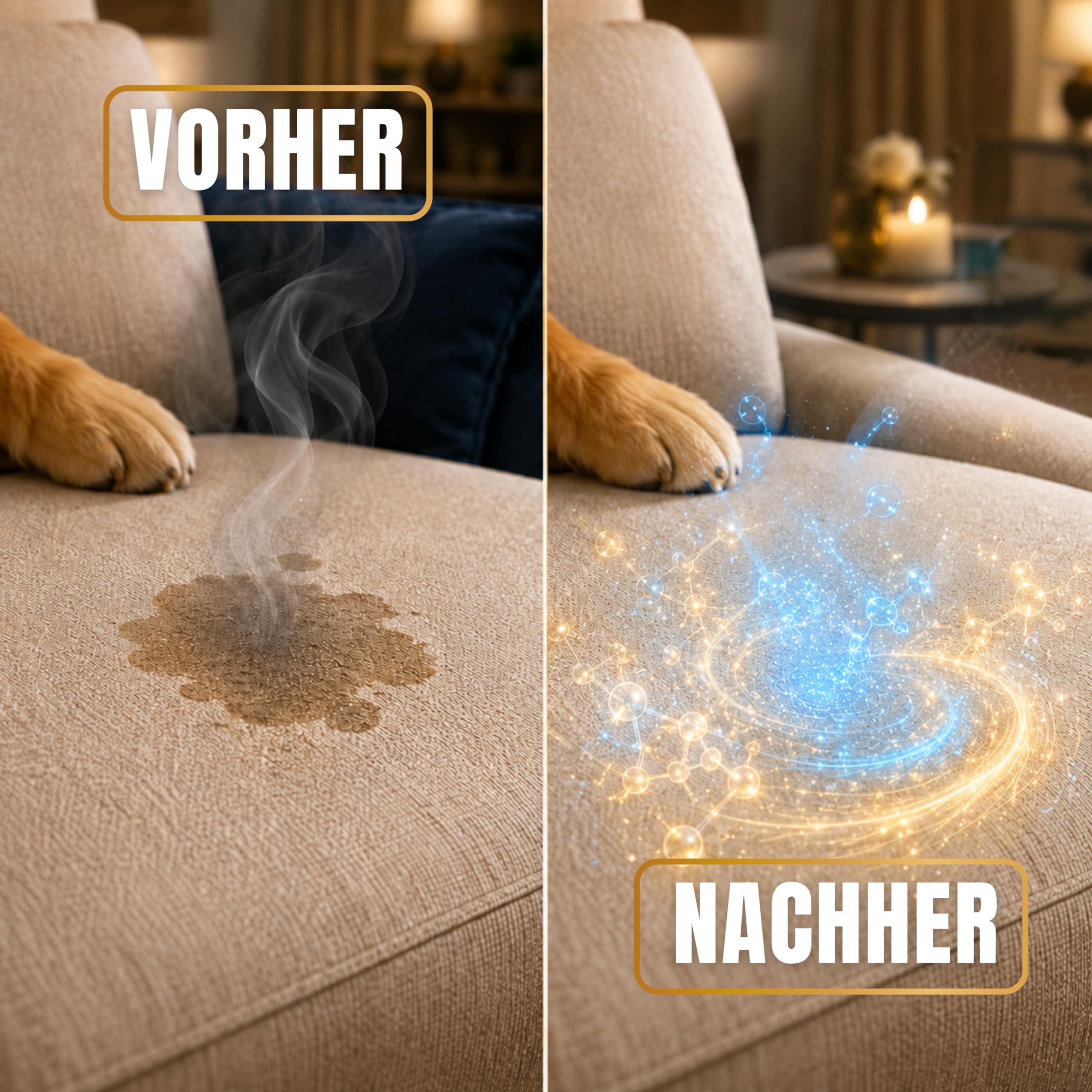 5L Enzymreiniger - Mikrobiologischer Geruchsentferner & Fleckenentferner, Katzenurin & Hundeurin Entferner, Geruchsneutralisierer für Polster & Teppich, Anwendungsfertig im Kanister